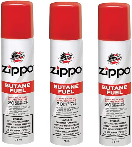 Zippo Butane combustible 3 unidades