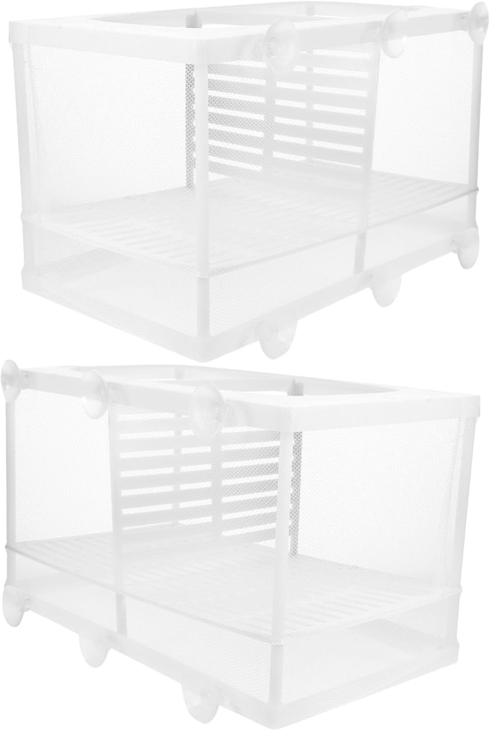 POPETPOP Breeding Box Fish Tank Isolation Mesh Plastic Mesh Incubator for Fish Eggs Style