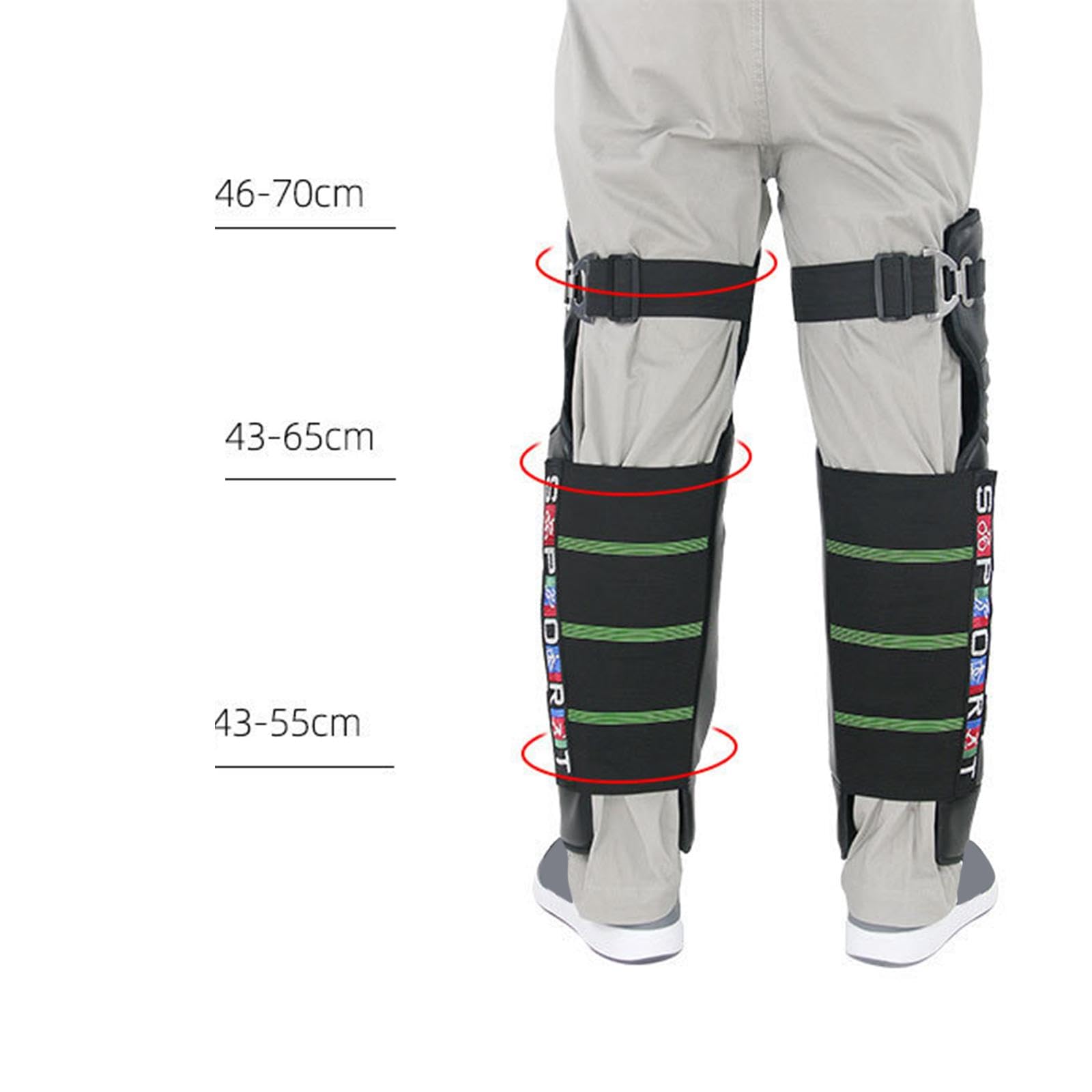 Genouillères Multifonctionnelles et Ergonomiques pour Le Cyclisme, l'escalade et Le Snowboard, Boucle en Acier