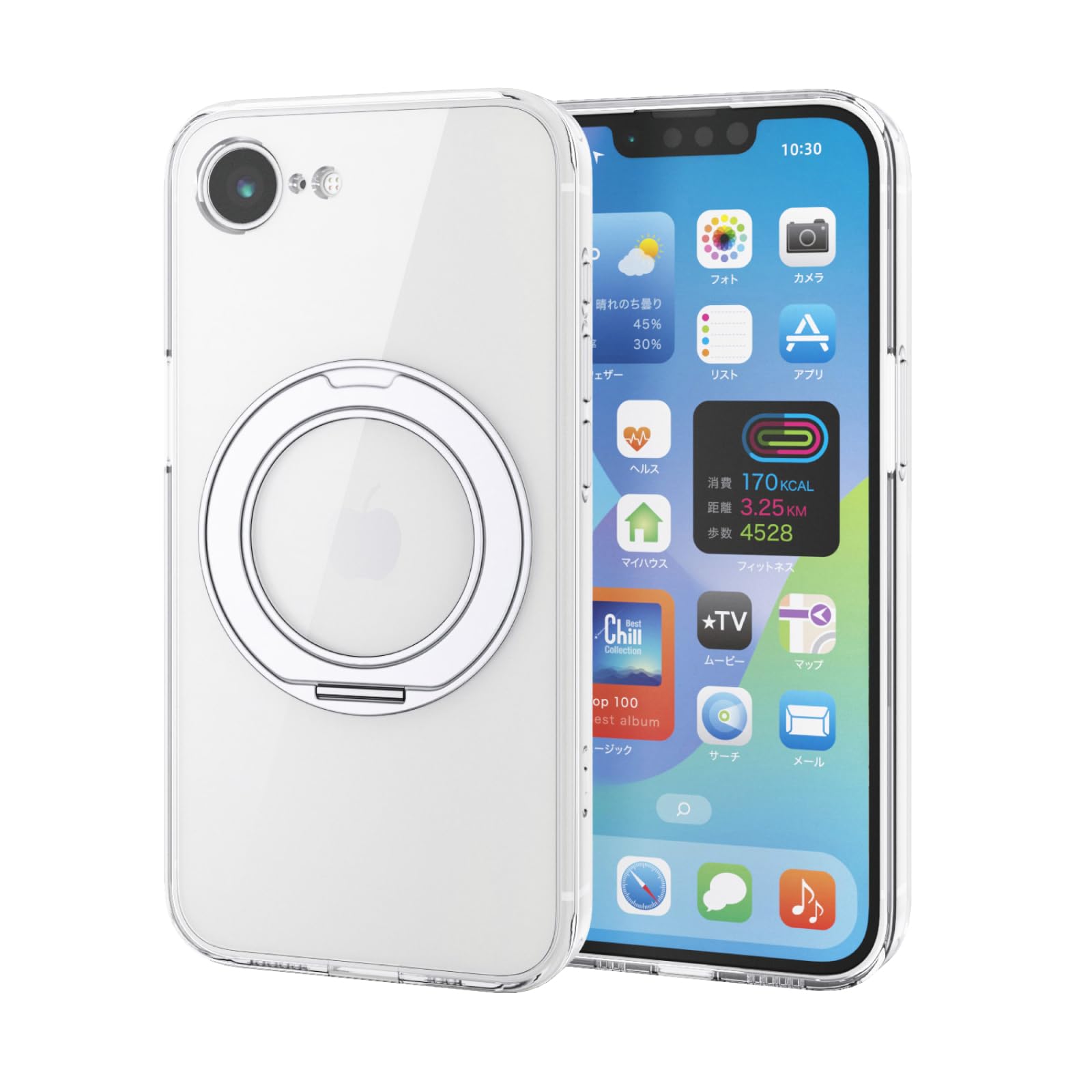 Amazon.co.jp: エレコム iPhone17e ケース カバー クリア 耐衝撃 衝撃