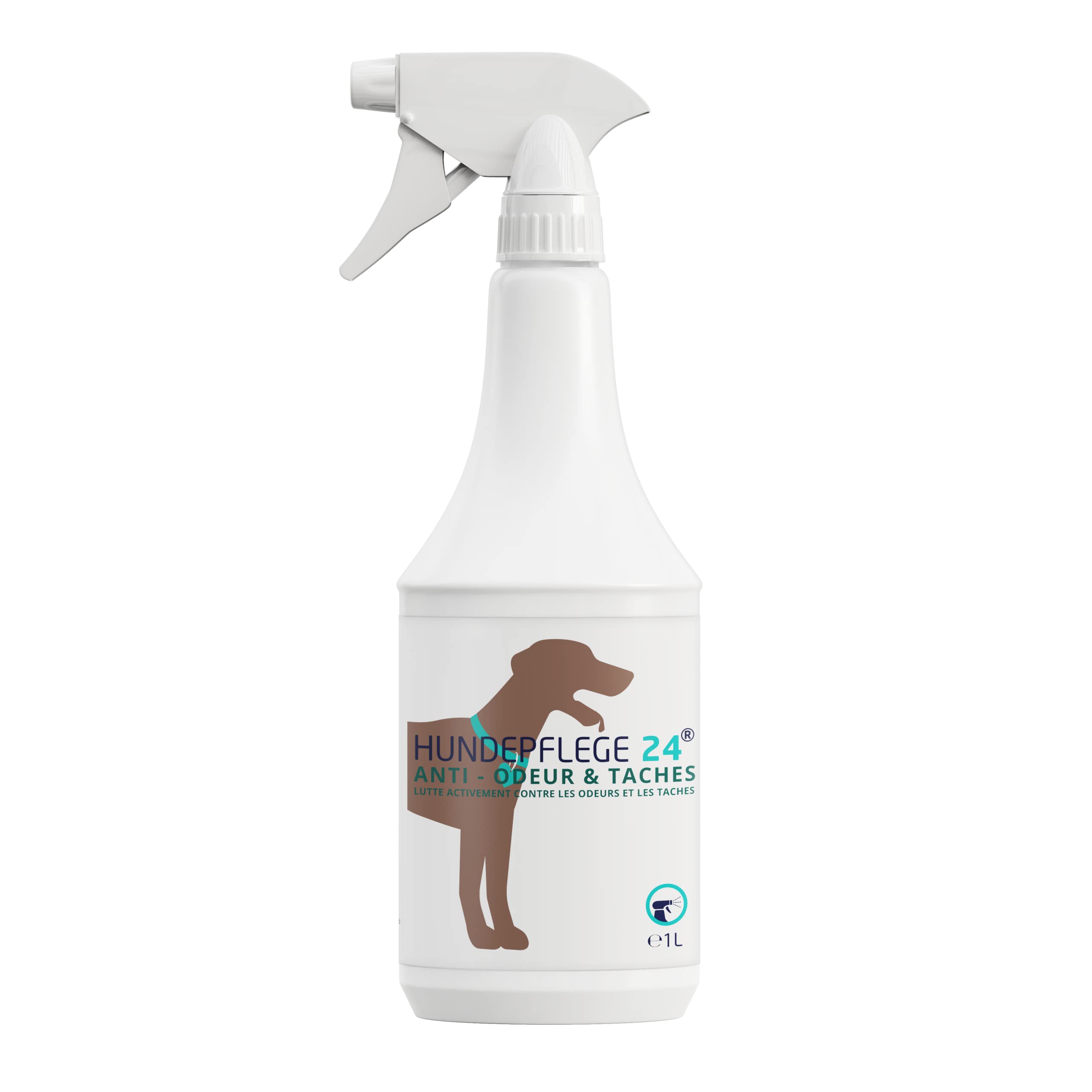 Destructeur d'odeur & détachant en Spray 1 Litre - Action extrêmement Efficace Contre Urine, excréments, vomissures et salive de Chiens et Chats - Neutraliseur d'odeur & nettoyant