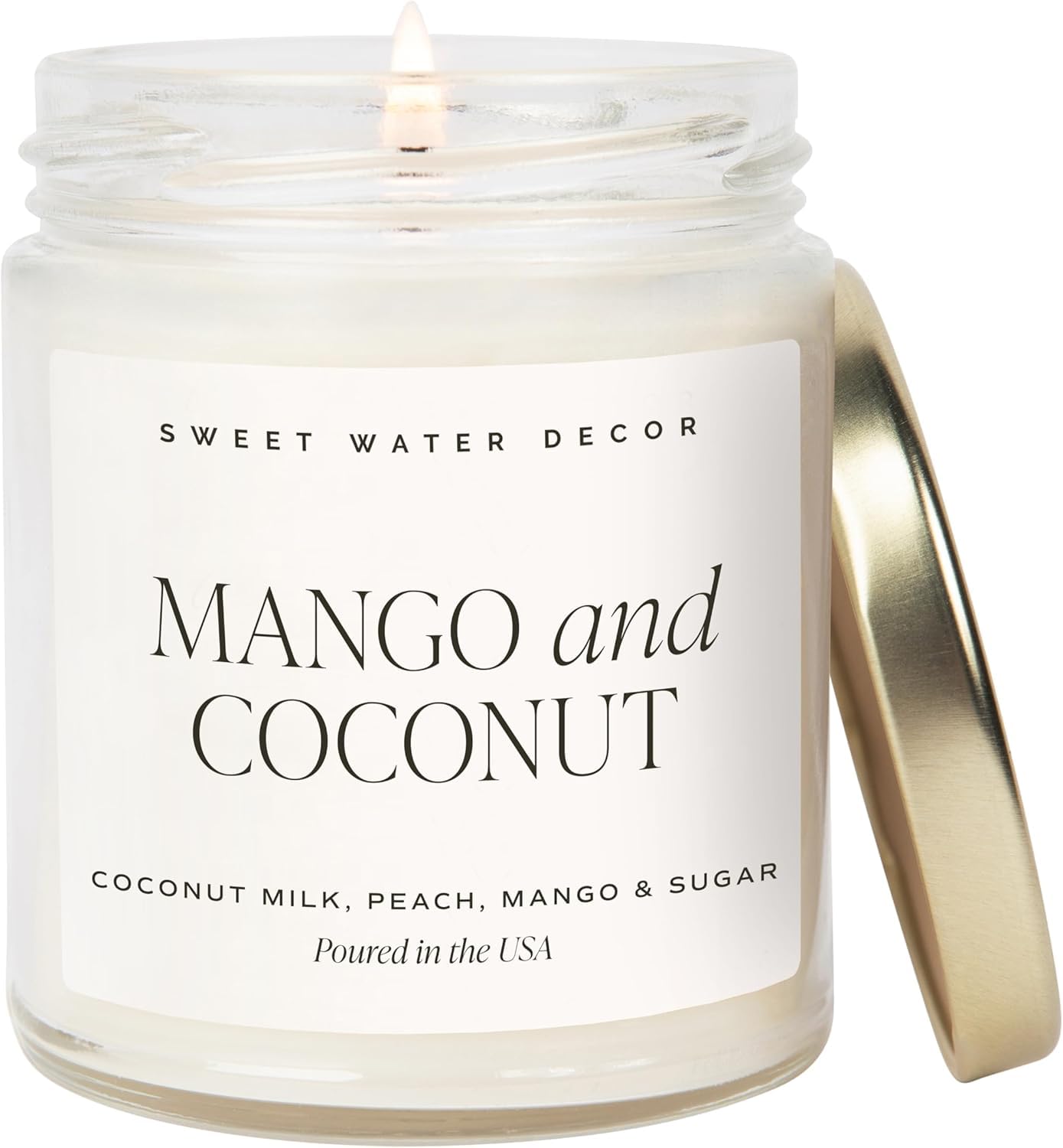 CANDLE CABINETS Scented Candle Jar/Aromatheraphy/Gift/100% Natural Wax & Essential Oils - Mango & Coconut Soy Candle - Pineapple, Mango and Orange Scented Summer Candles for Home-image-3