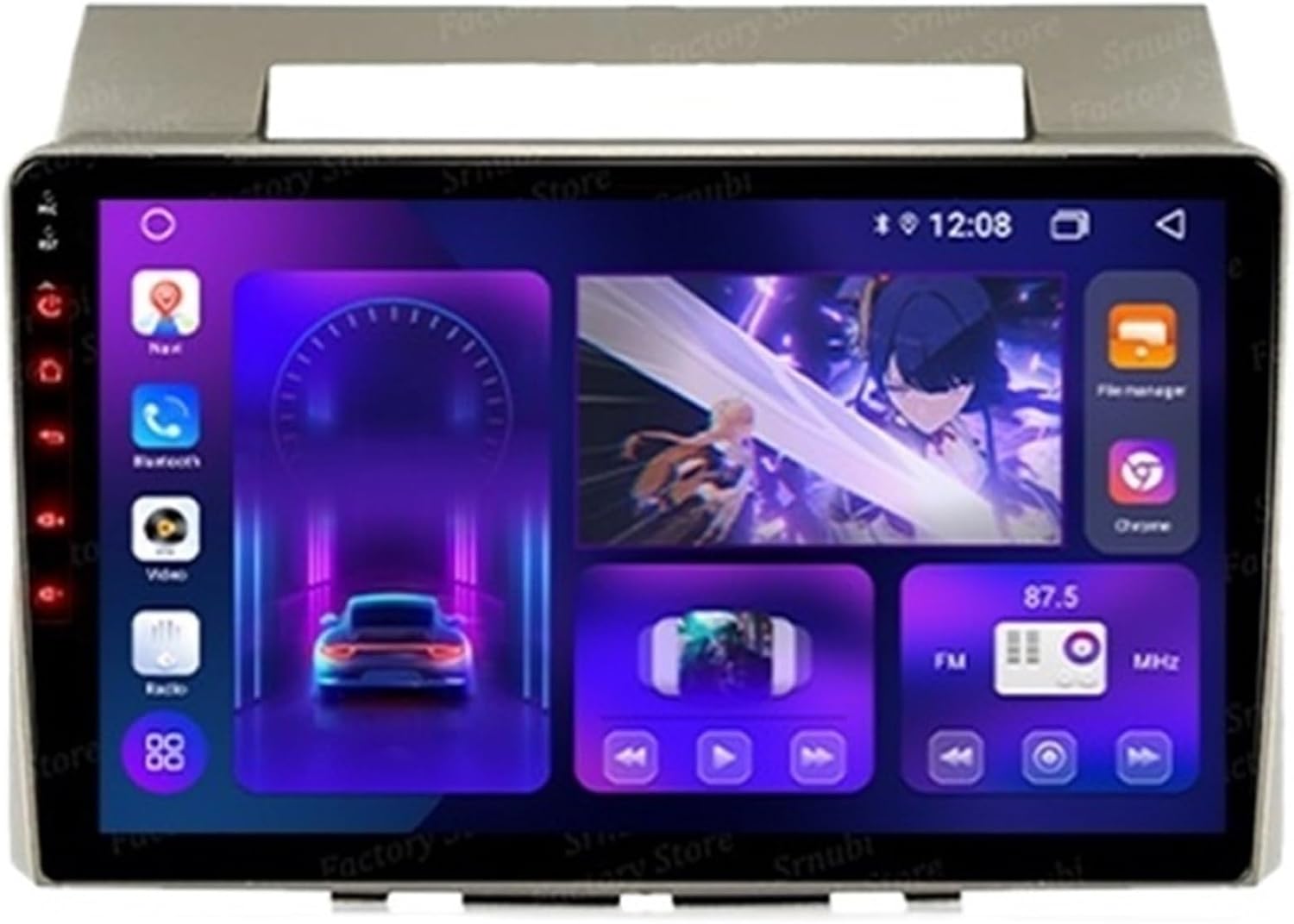 Radio Samochodowe Odtwarzacz Multimedialny Nawigacja GPS Przejrzysty I Responsywny(T3L Max (2GB 32GB))
