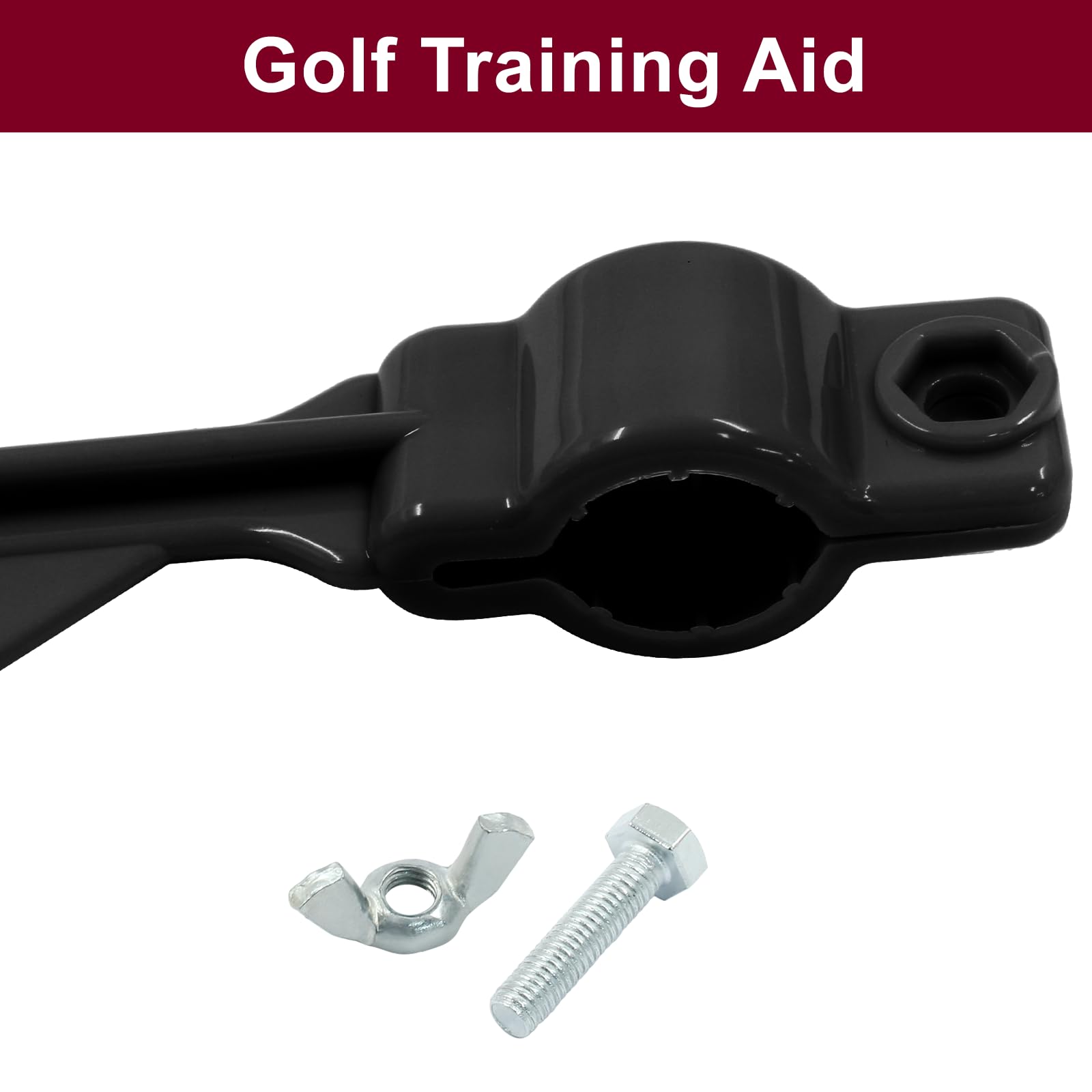 Zorveiio 2 Pcs Golf Swing Training Aids Wrist Hinge Swing Aids Correcting Wrist Position Tool for Golfer Beginner Practice, Black