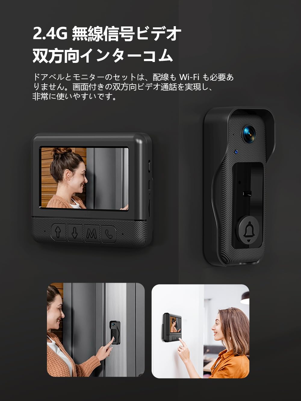 Amazon.co.jp: インターホン ドアフォン カメラ付き ドアホン 