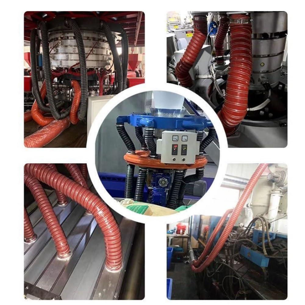 Tubo Flessibile per Condotto Aria Auto da 3,3 Piedi (200 mm) per Ventilazione di Riscaldamento, fumi industriali, Condotto di aspirazione Aria in Silicone Resistente al Calore, Soluzione Ott