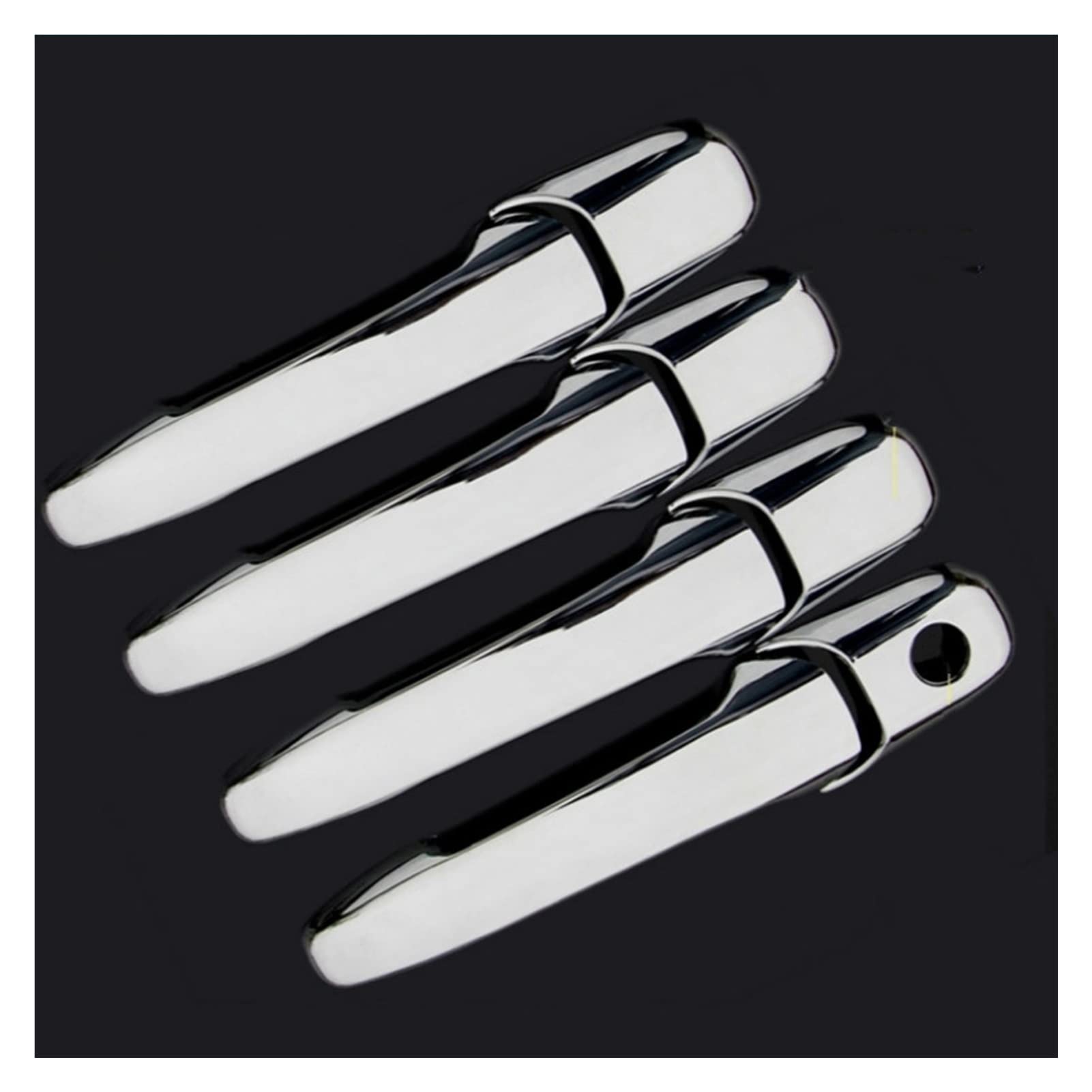 Fahbstr 1 Exterior Door Handle Cover For Mazda Rx8 2004-2012 Primacy 2005-2009 Black Chrome Car Door Handle Cover Trim Stickers Styling Accessories(1)