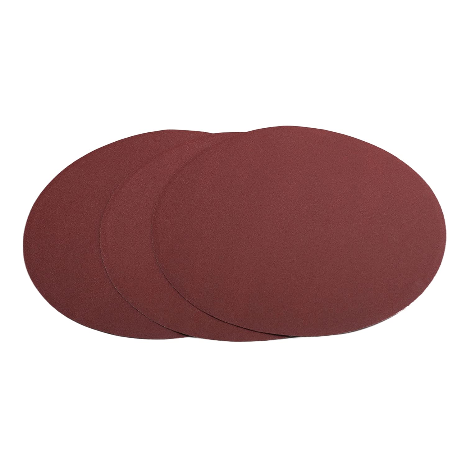 Utoolmart 10" 250mm Diameter 120 Grit Self Stick Adhesive Back Aluminum Oxide Sandpaper for Random Orbit Sander Wood Metal Auto Dry Polishing 3pcs