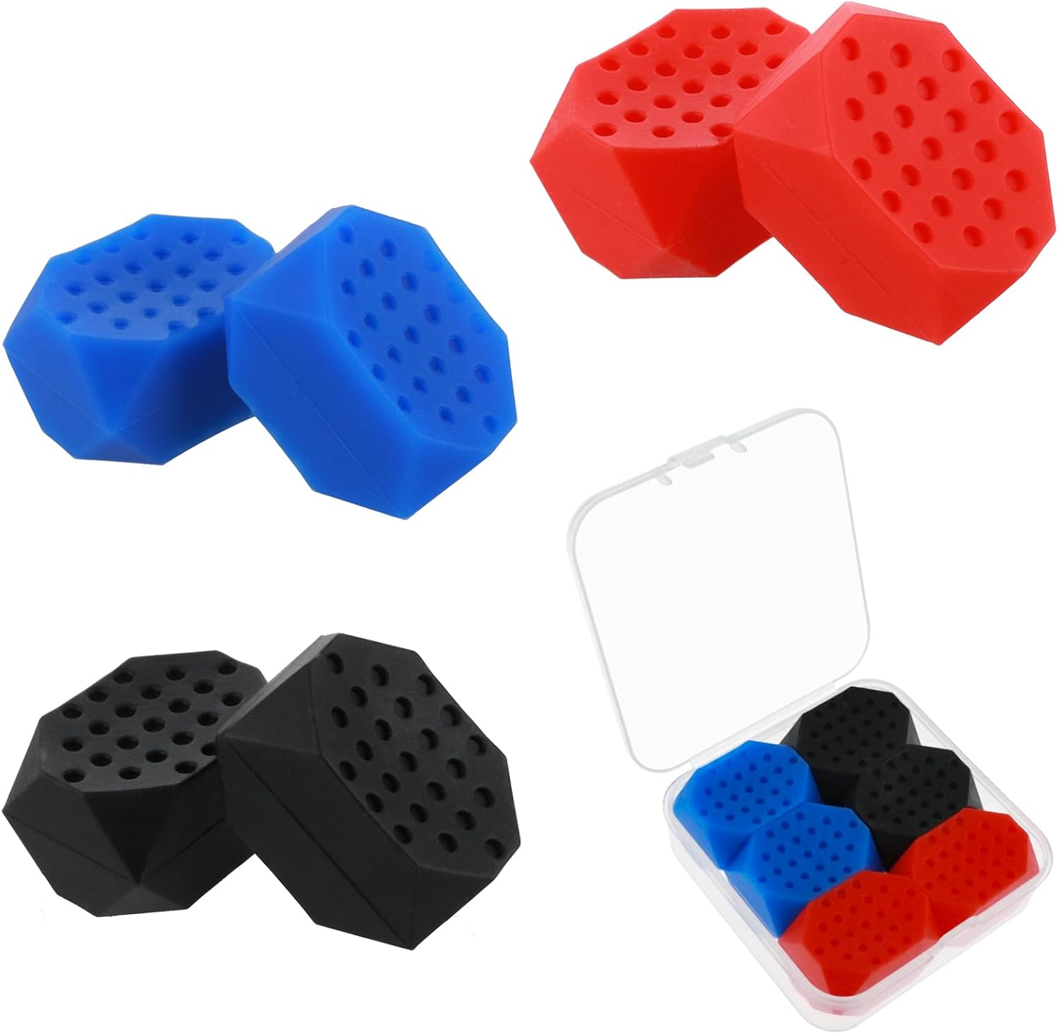 6 Pcs Sports Jaw Exercise for Men & Women Silicone Jawline