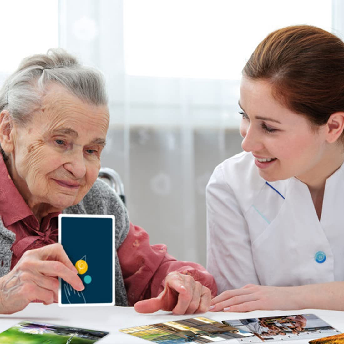 Enjoy Art - Jeu de Cartes Photomô – 48 Cartes Postales pour S’Exprimer – Développement Personnel & Coaching – Outil Thérapeutique – Gestion des Émotions & Intelligence Émotionnelle - Enfant, Adulte