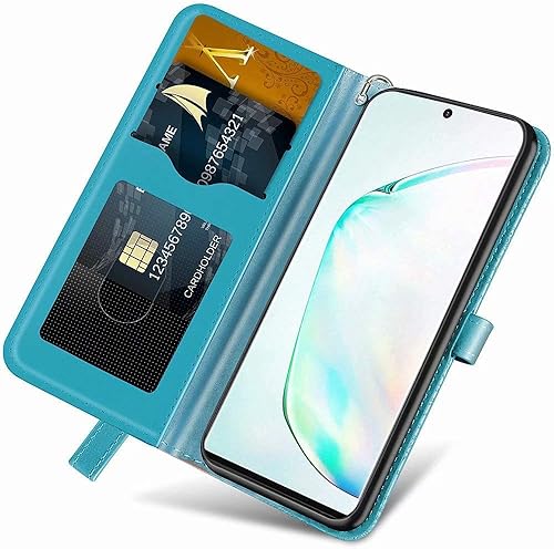 Miniatura 2 de MEUPZZK Funda tipo cartera para Samsung Galaxy Note 20 Ultra, piel sintética de alta calidad con diseño de árbol en relieve, función atril, ranuras