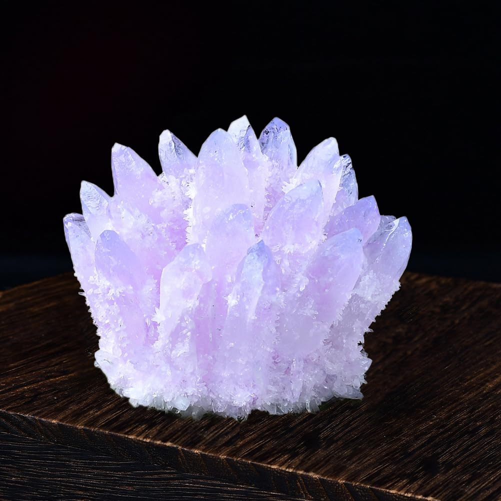 DPURPIWADY Aragonite Calcite Cluster Crystal Quartz Irregular Home Decoration Figurine,240~300g