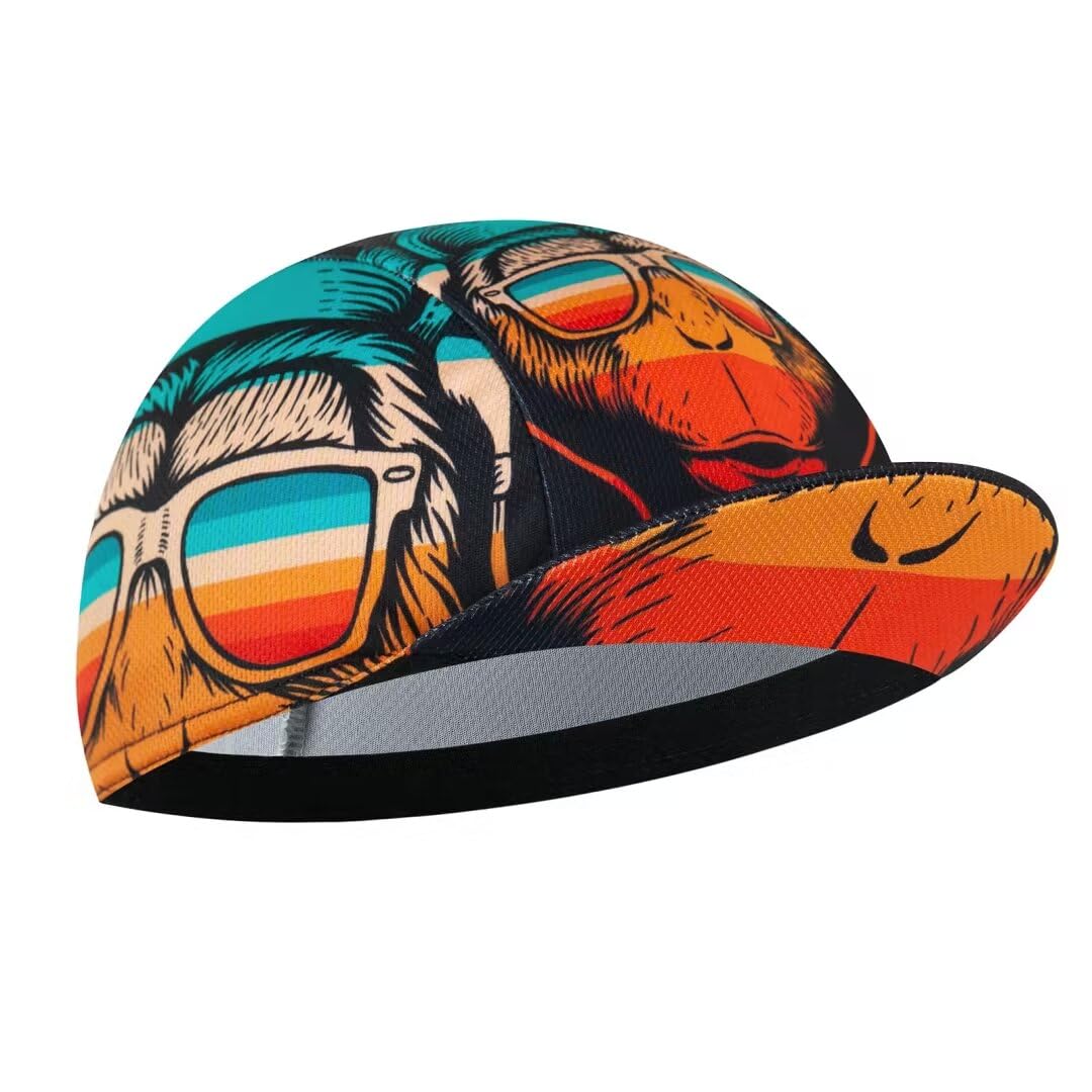 Cycling Cap for Man and Woman Cycling Hat Under Helmet-Polyester Breathable Sweat Absorbent