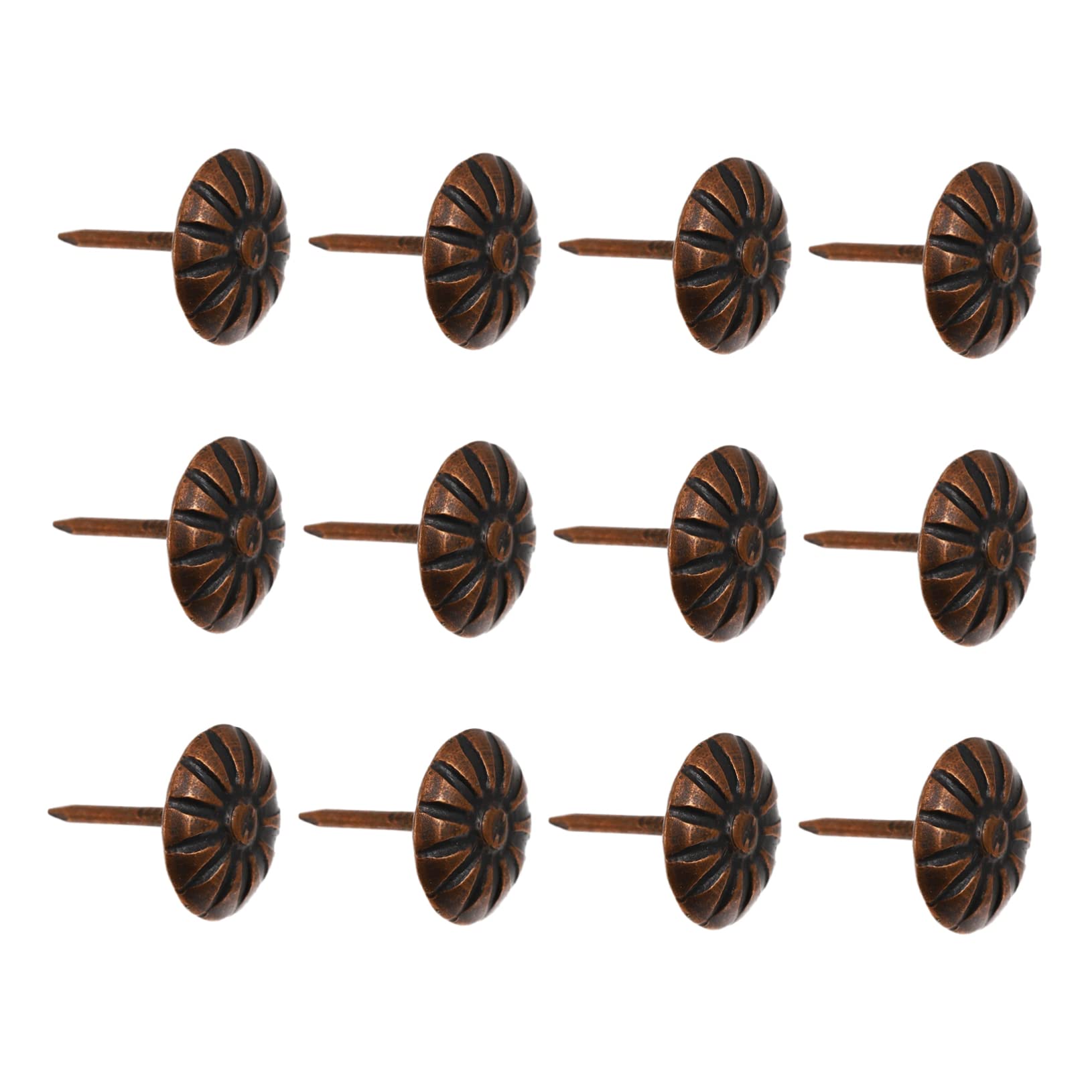 ERINGOGO 100pcs Mini Upholstery Tacks Chrysanthemum Bubble Nails Iron Material for Furniture Decor Craft