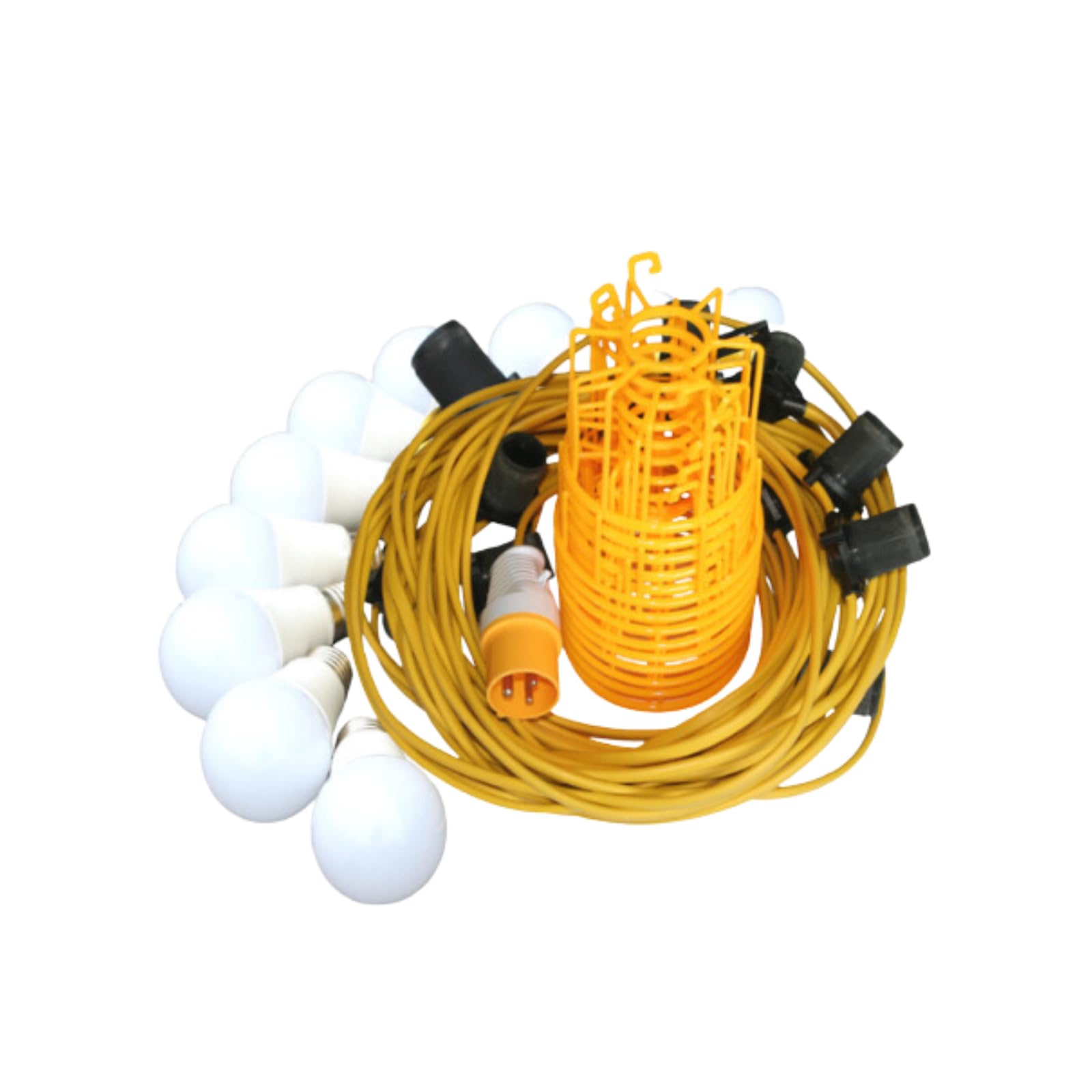 CONNEXION ELECTRICAL LTD 22m Outdoor Festoon Lights Mains Powered 110V 8000 Lumens 100W e27 Light Bulb IP44 Rated