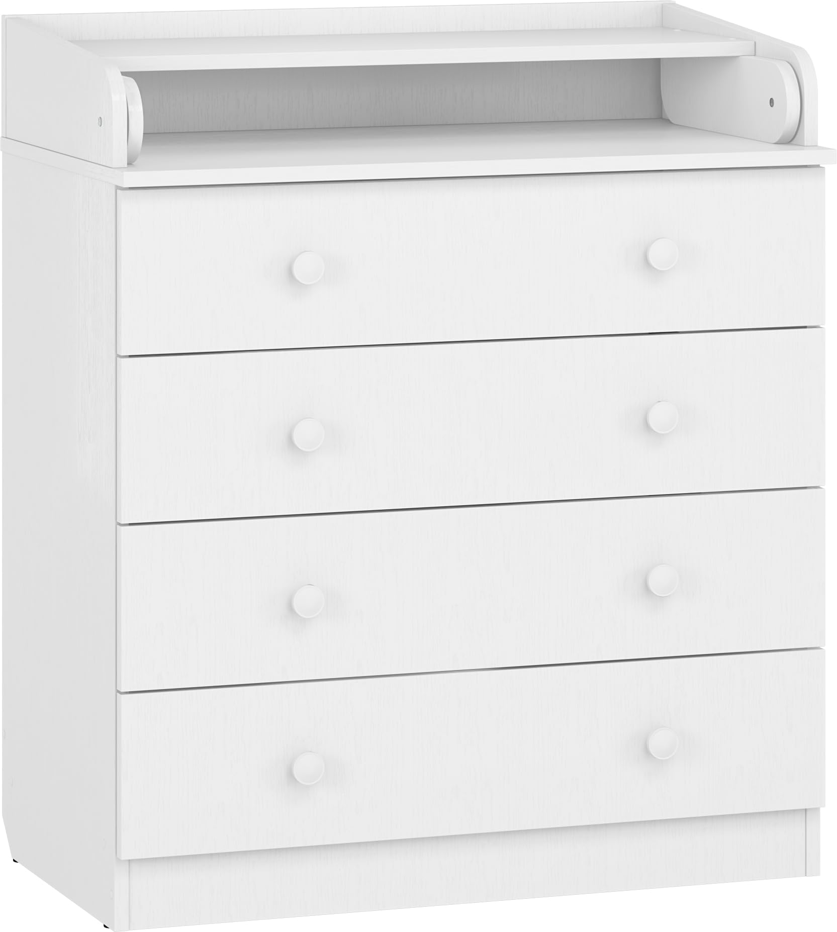 Shefa Kids Commode 800 blanche - Commode de qualité supérieure avec plan à langer pour chambre de bébé