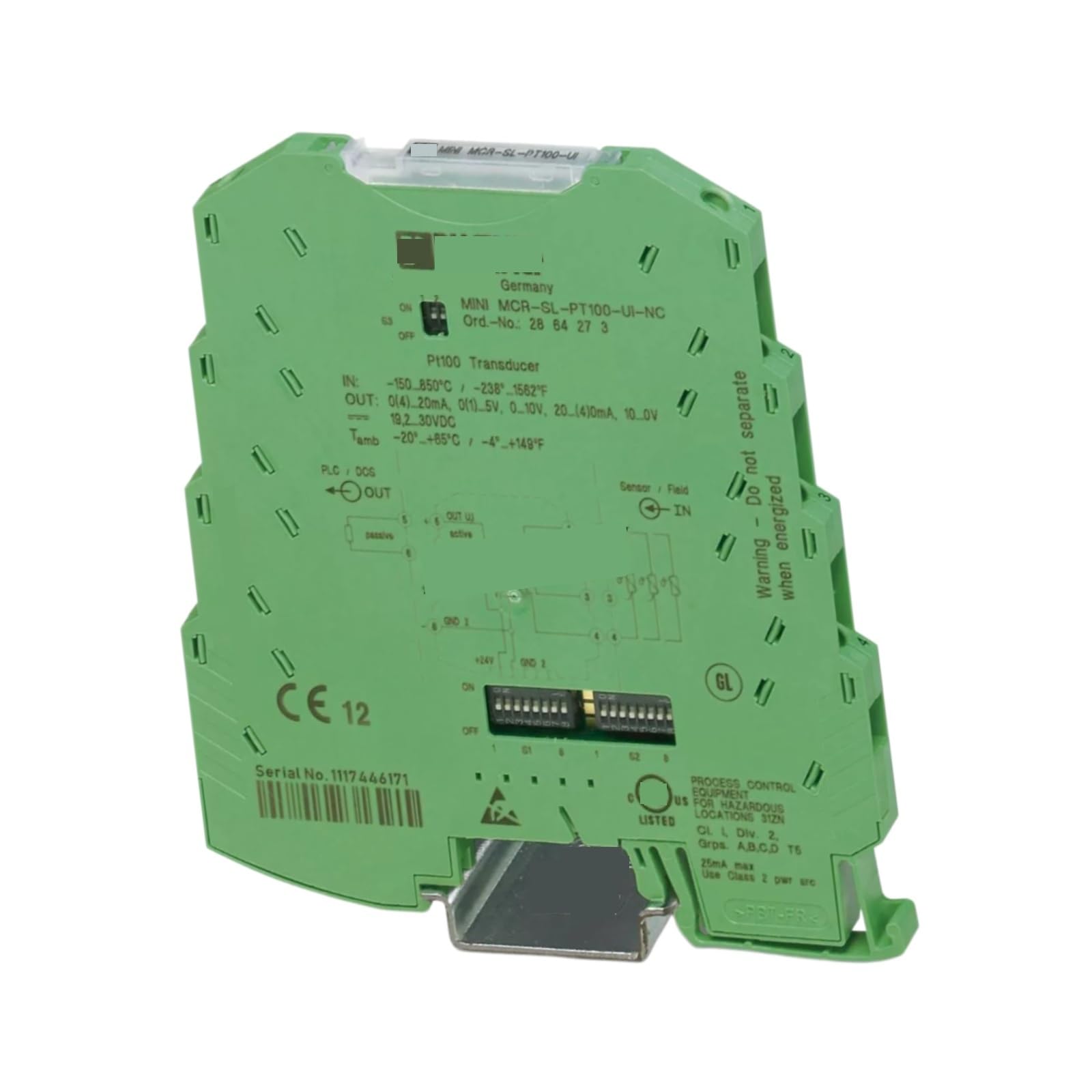 HKEJSJWA Temperature Transmitter MINI MCR-SL-PT100-UI-NC 2864273, Measurement Transmitter