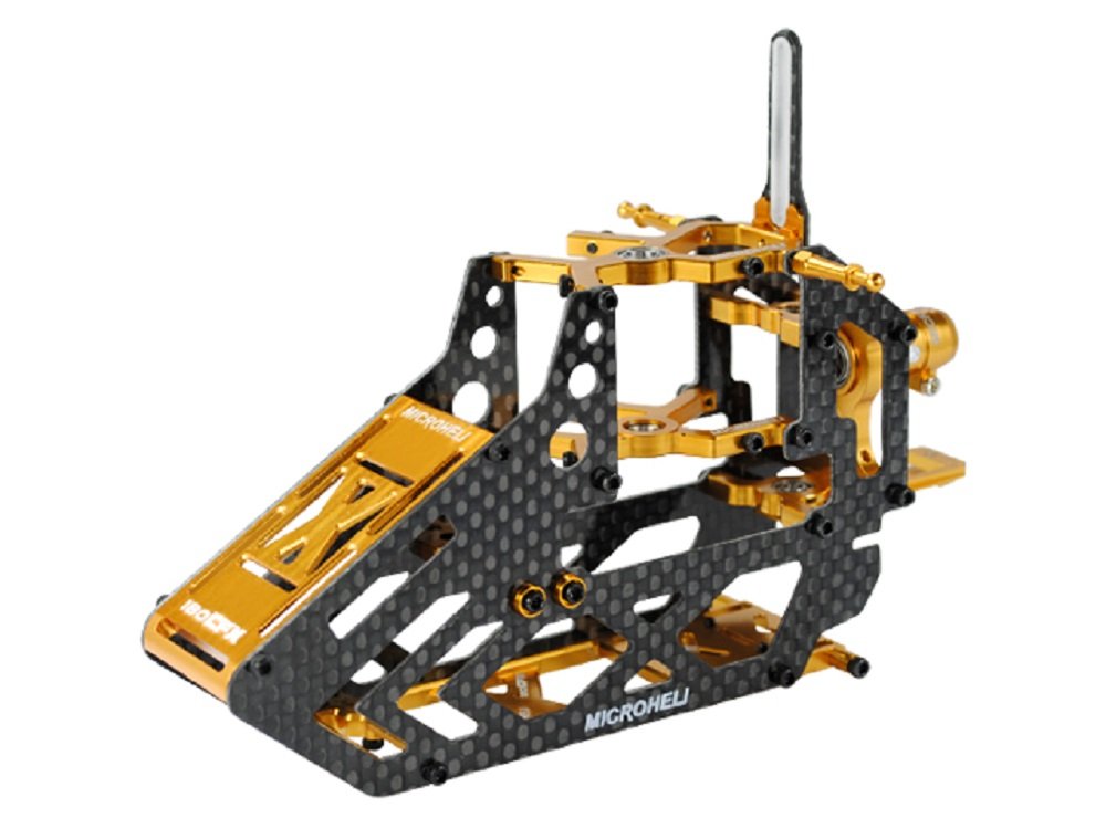 Microheli Aluminum/Carbon Fiber Main Frame (GOLD) - BLADE 180 CFX