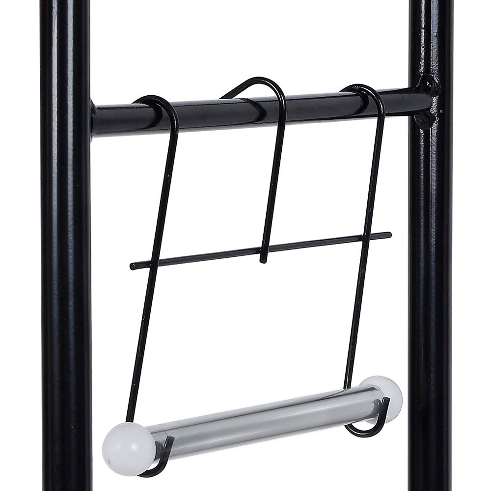 Etagère de Salle de Bain, Meuble de Rangement au-Dessus des Toilettes WC avec 3 tablettes, MARSA avec 3 étagères(Noir)