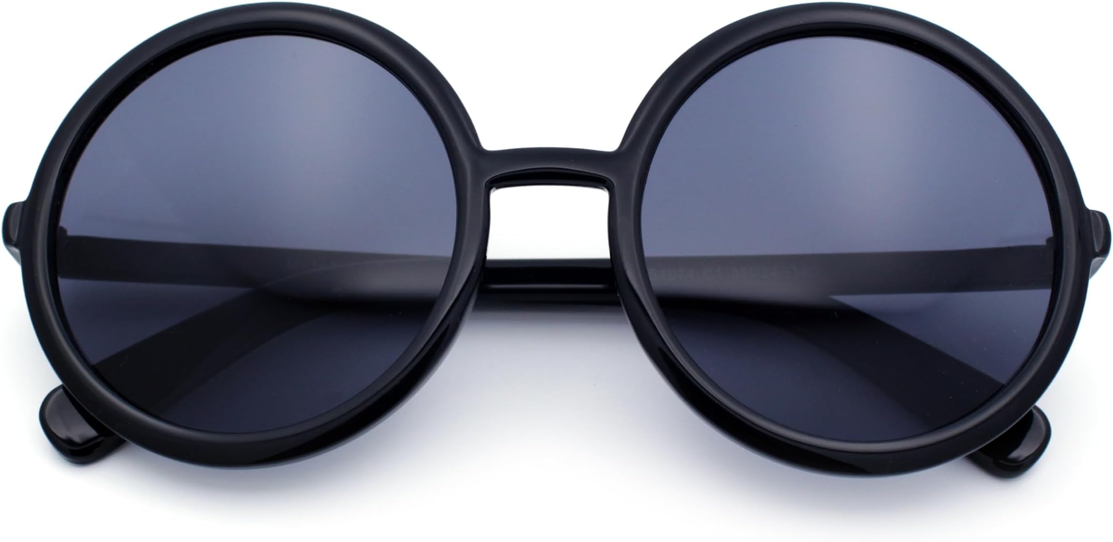 Womens Wizard Round Circle Lens Plastic Mod Fashion Sunglasses