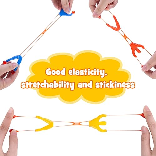 Miniatura 3 de Shindel 50 piezas de trepadores de pared elásticos, juego de juguetes pegajosos para hombre escalador, juguetes divertidos para ansiedad, bolsas de