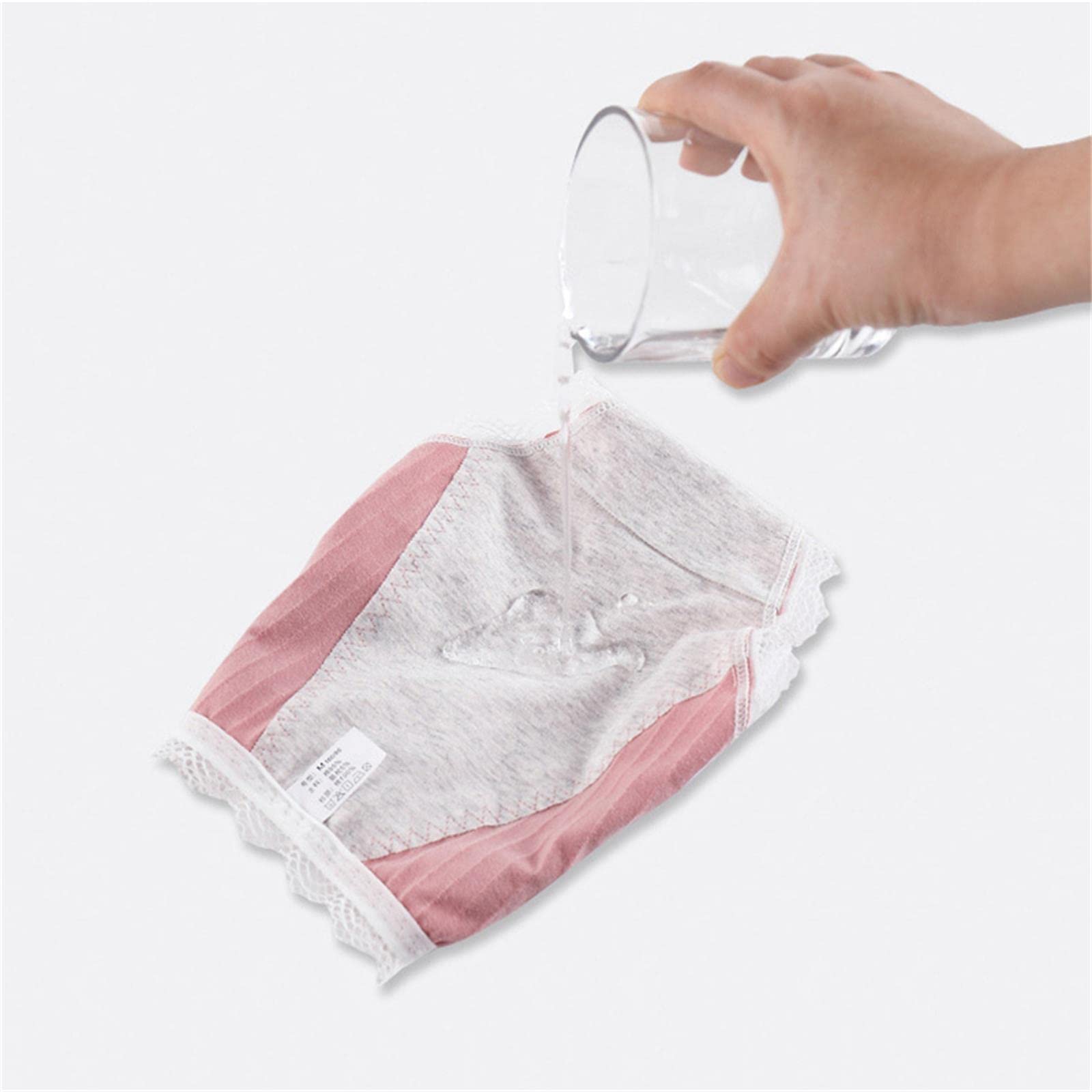Unterhosen Damen 3 Packs Lady Leak Proof Menstruation Slips-Blue,L