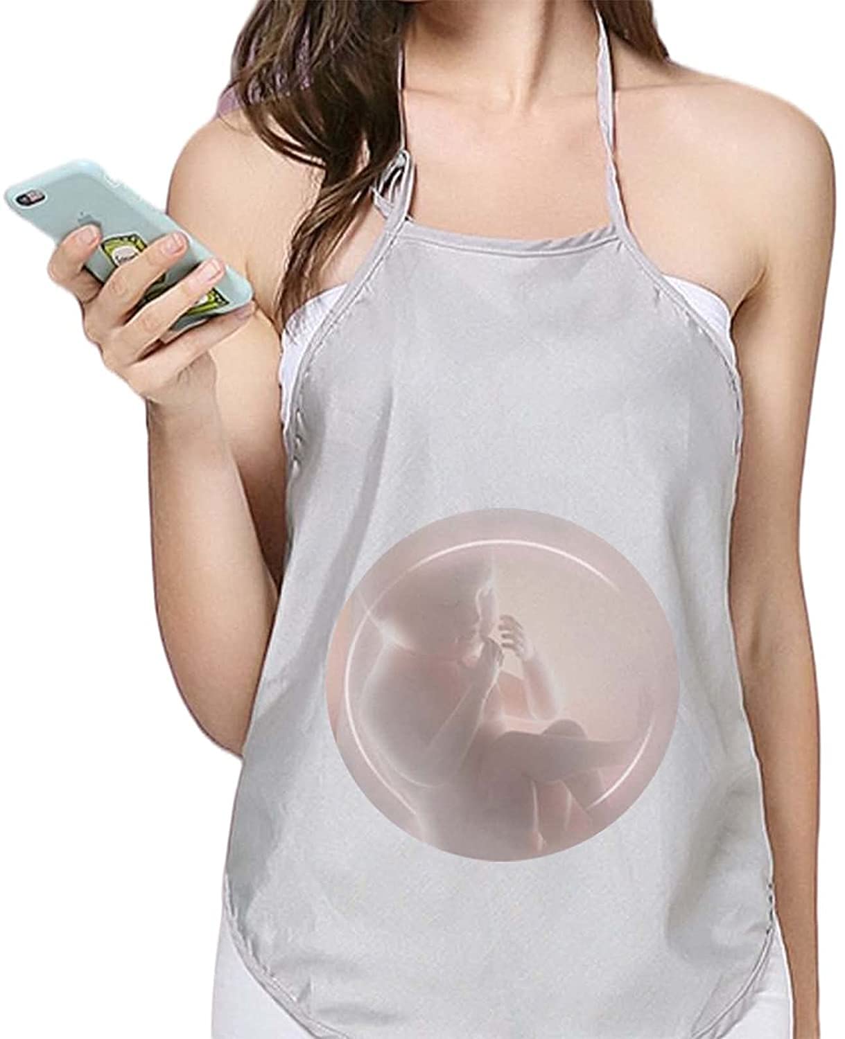 Chaleco de Maternidad Protección Contra La Radiación para Mujeres Embarazadas Delantal Protector para Mujeres Doble Fibra Metálica Diseño para Mujeres Embarazadas