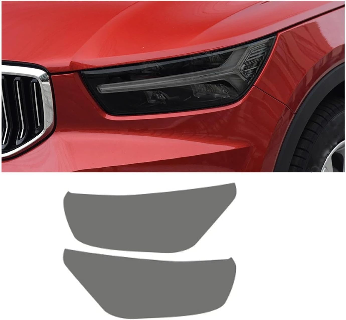 SamLng Car Front Light Film for XC40 2019-2024 Car Headlight Protective Film Car Front Headlamp Protection Film car Lights Film Headlight Anti-Scratch Non-Yellowing Protective Film