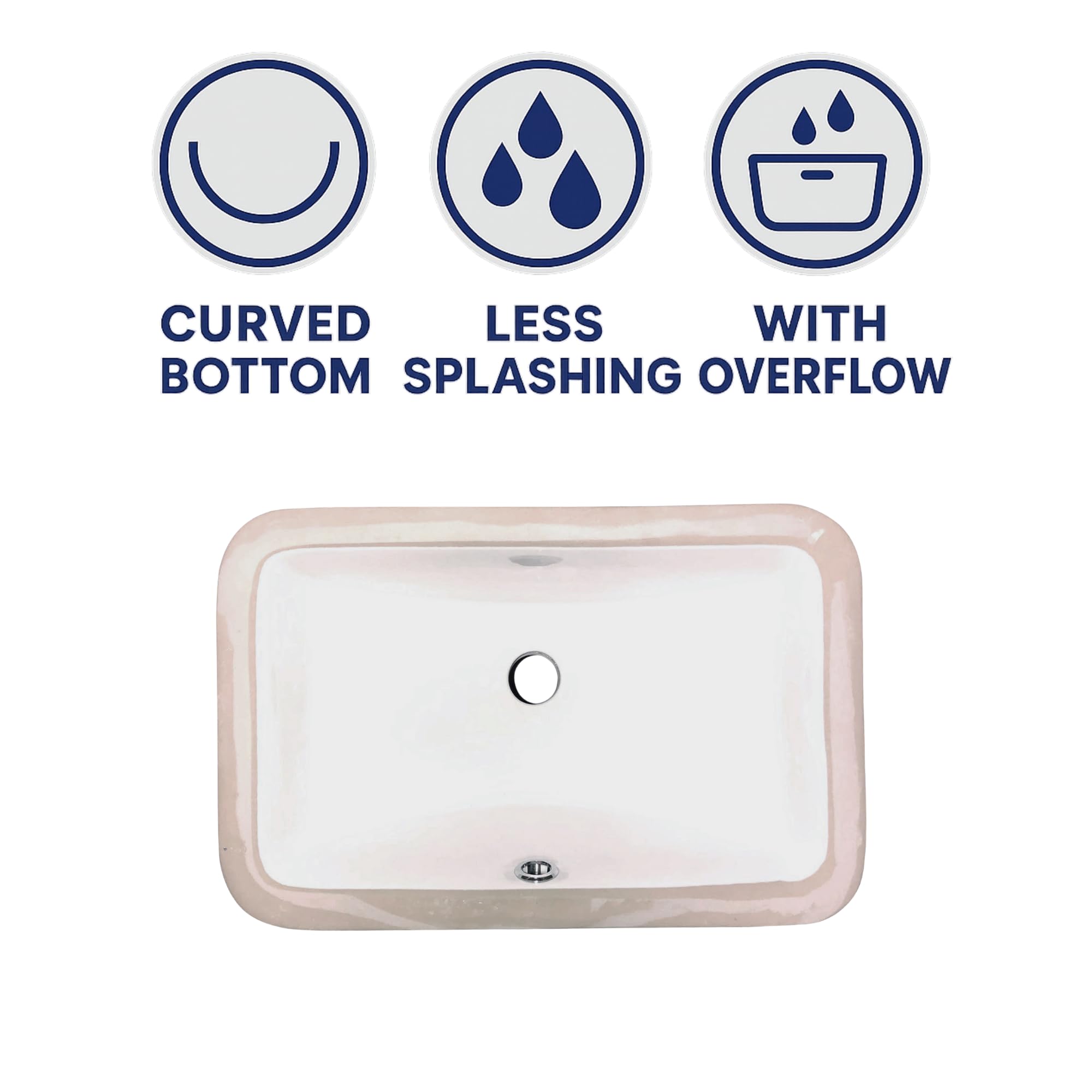 Nantucket Sinks UM-159-W Undermount Bathroom Sink – 15