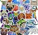 Water Bottle Stickers 35 Pack - Trendy/Cute/Aesthetic/Cool Animal Decals - Car/Bike/Helmet/Laptop/Vinyl/Phone/Skateboard/Bumper Decal - Children/Teen/Girl/Boy Travel Sticker Packs - Small Stick Labels