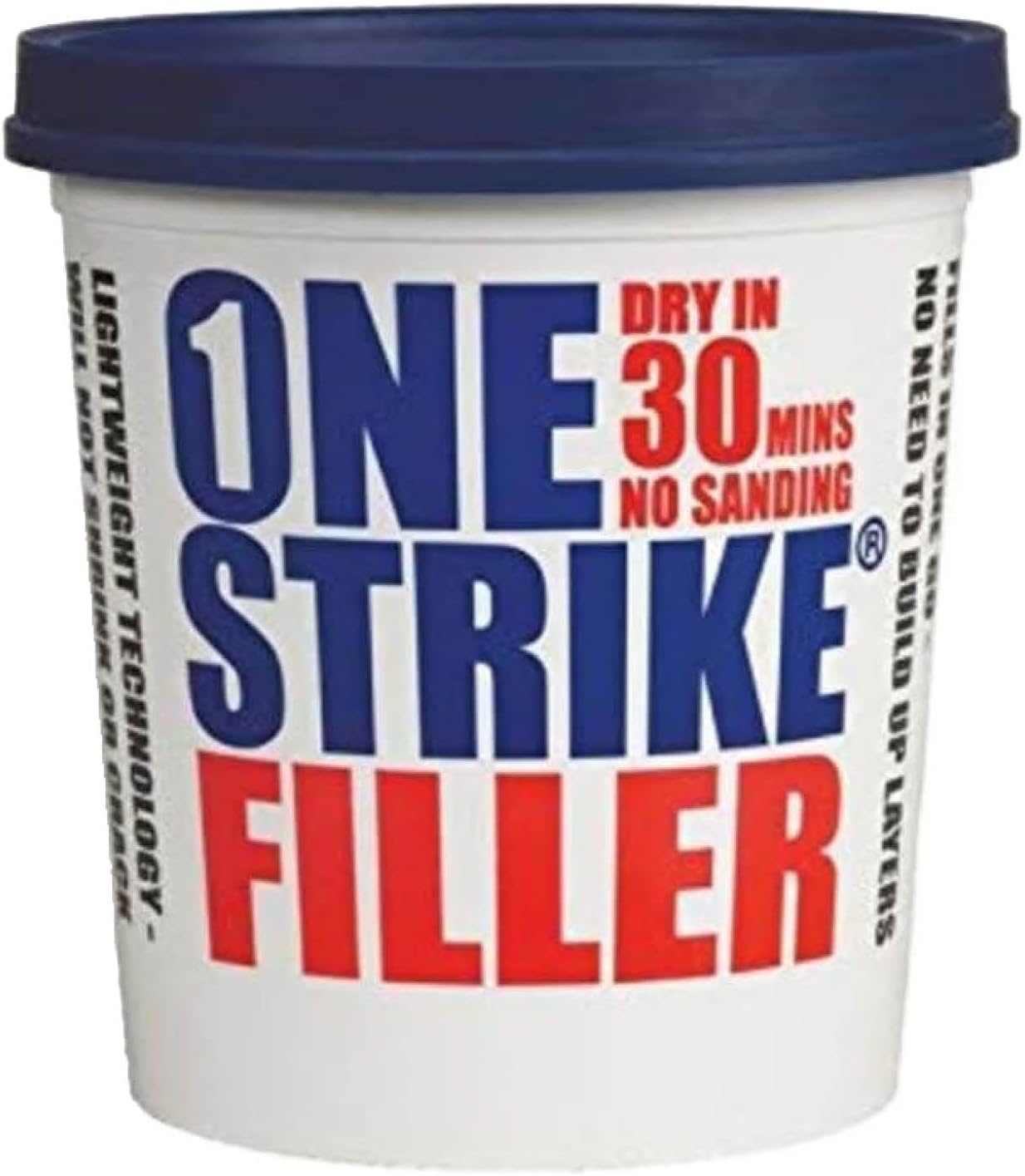 Everbuild – One Strike – Multi-Purpose Quick-Drying Filler – One-Time Application – White – 450 ml Tub