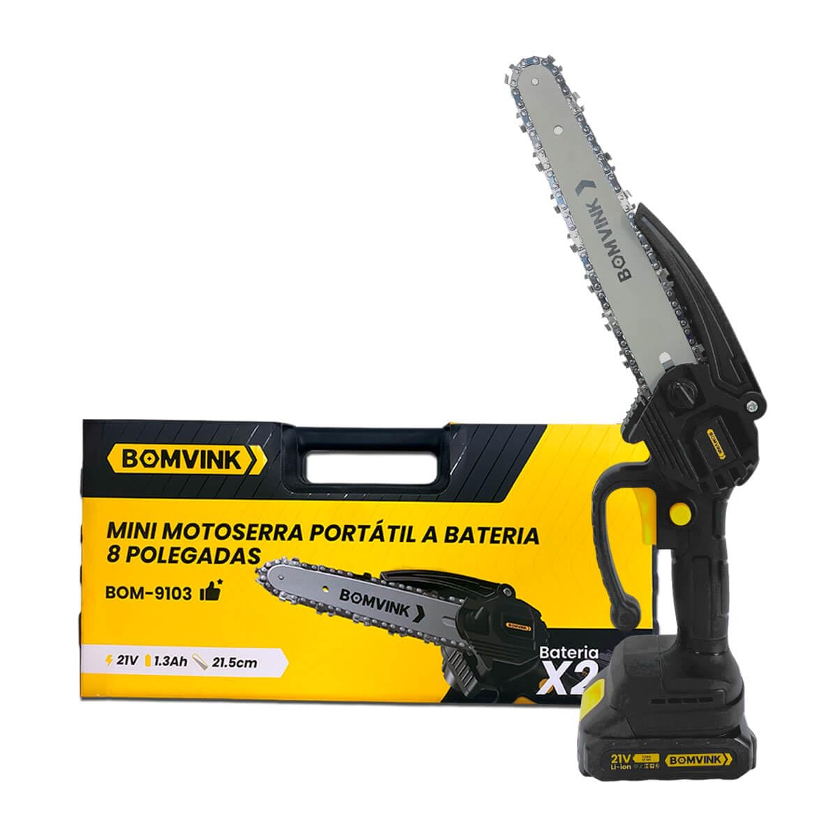 Mini Motosserra Portátil a Bateria de 8 Polegadas, 21V : Amazon