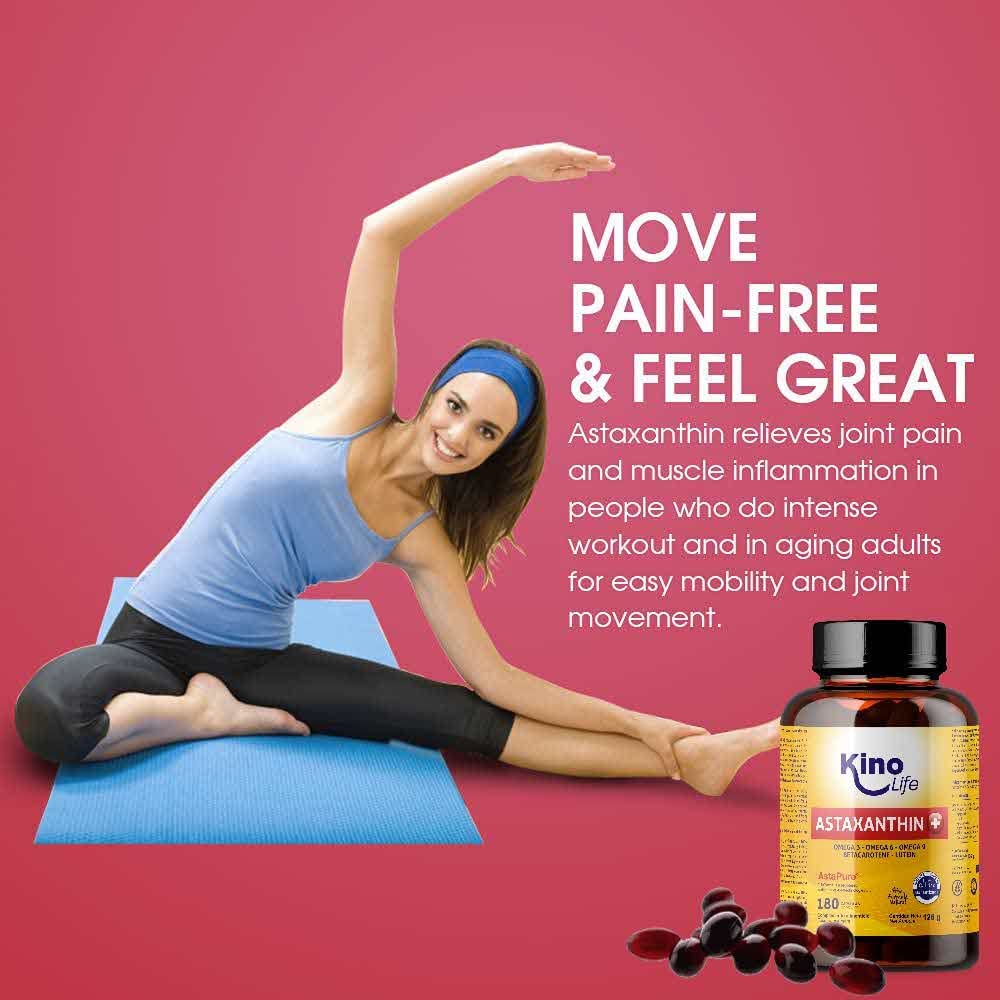 ASTAXANTHINE PLUS 4mg | 180 capsules (Sofgels) | avec lutéine, oméga 369 et bêta-carotène | 100% naturel | qualité ASTAPURE® | liposoluble | antioxydant naturel | sans gluten | non OGM