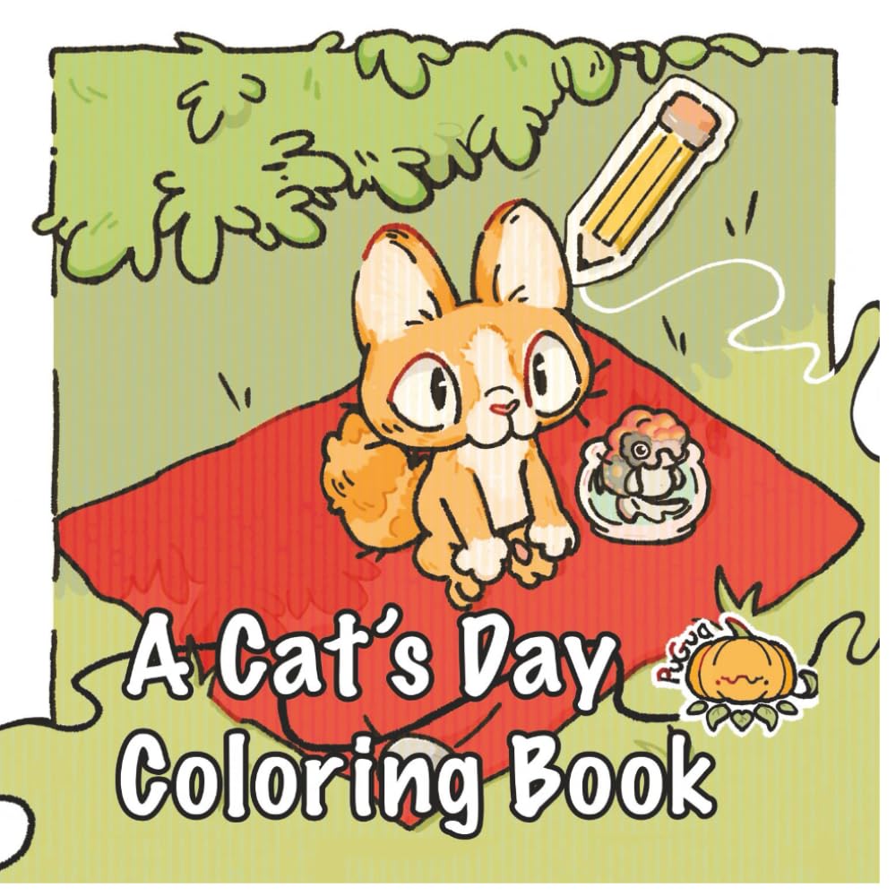 A Cat's Life: A Cozy Coloring Book