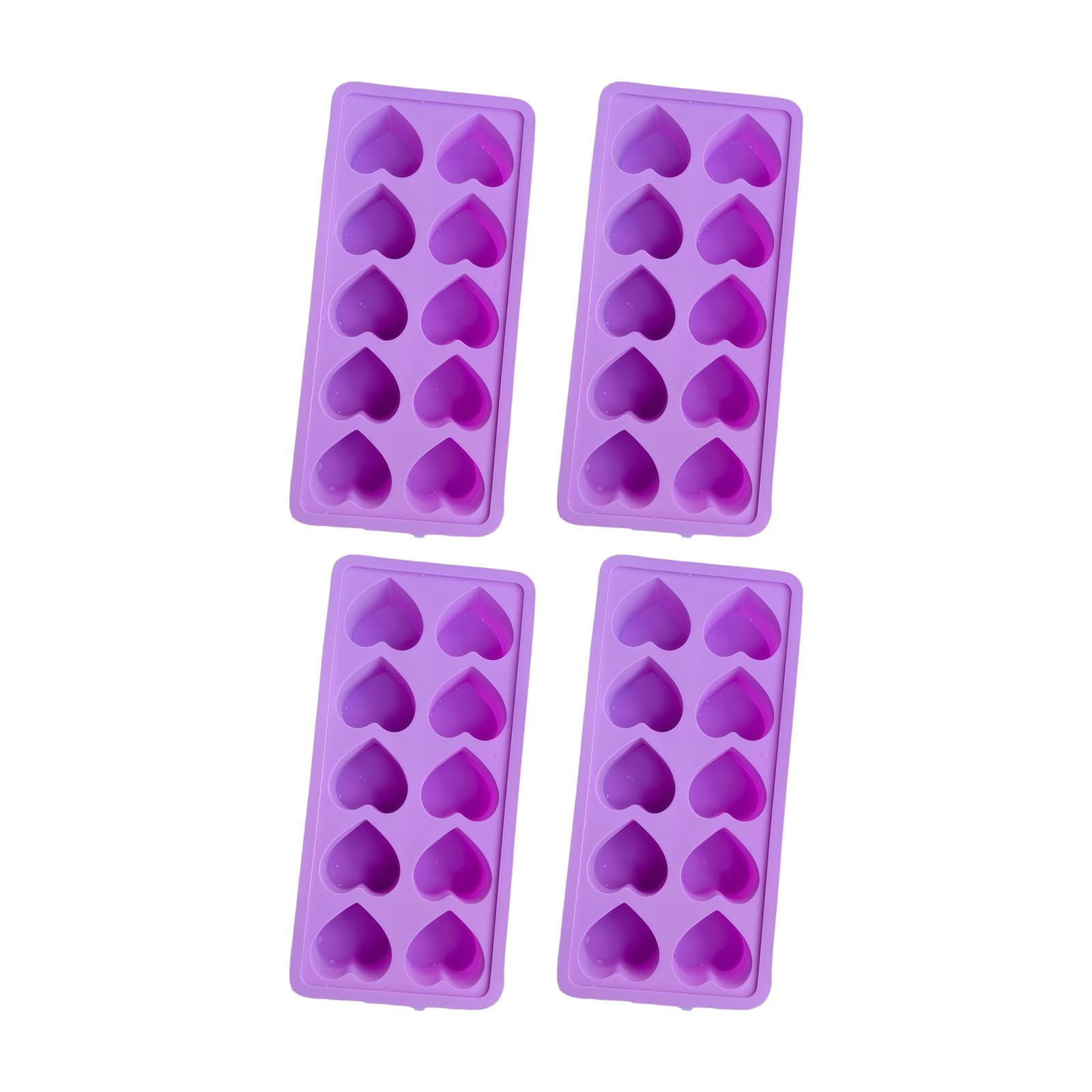 NVOQILIN Multipurpose Heart Shape Silicone Molds Flexible Chocolate Molds for Crafting Flavorful Candies and Ice Cubes Releases Ice Tray
