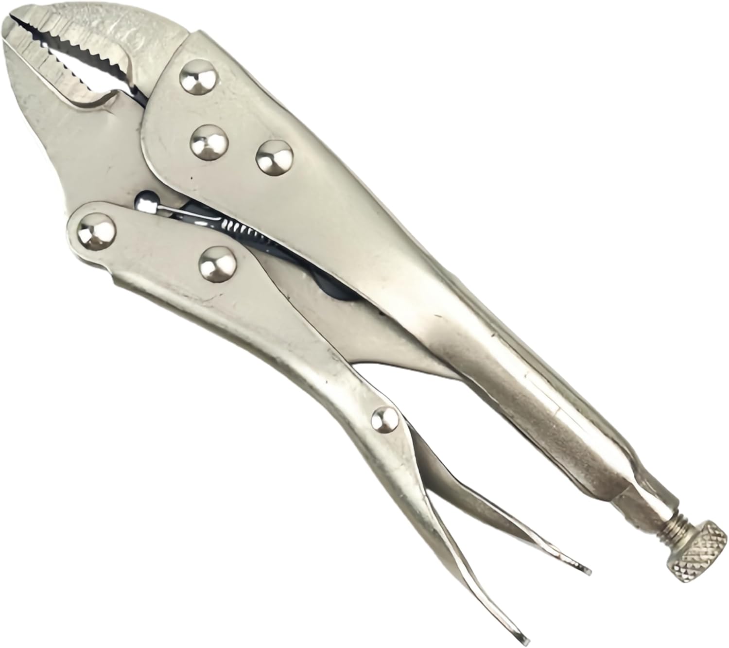 1Pcs Multi-Functional 10-Inch Curved Locking Pliers-Firm & Anti-Slip, Durable with Wire Cutting Pliers -Hand Tools Locking Adjustable Vise Grips for Clamping Twisting Welding