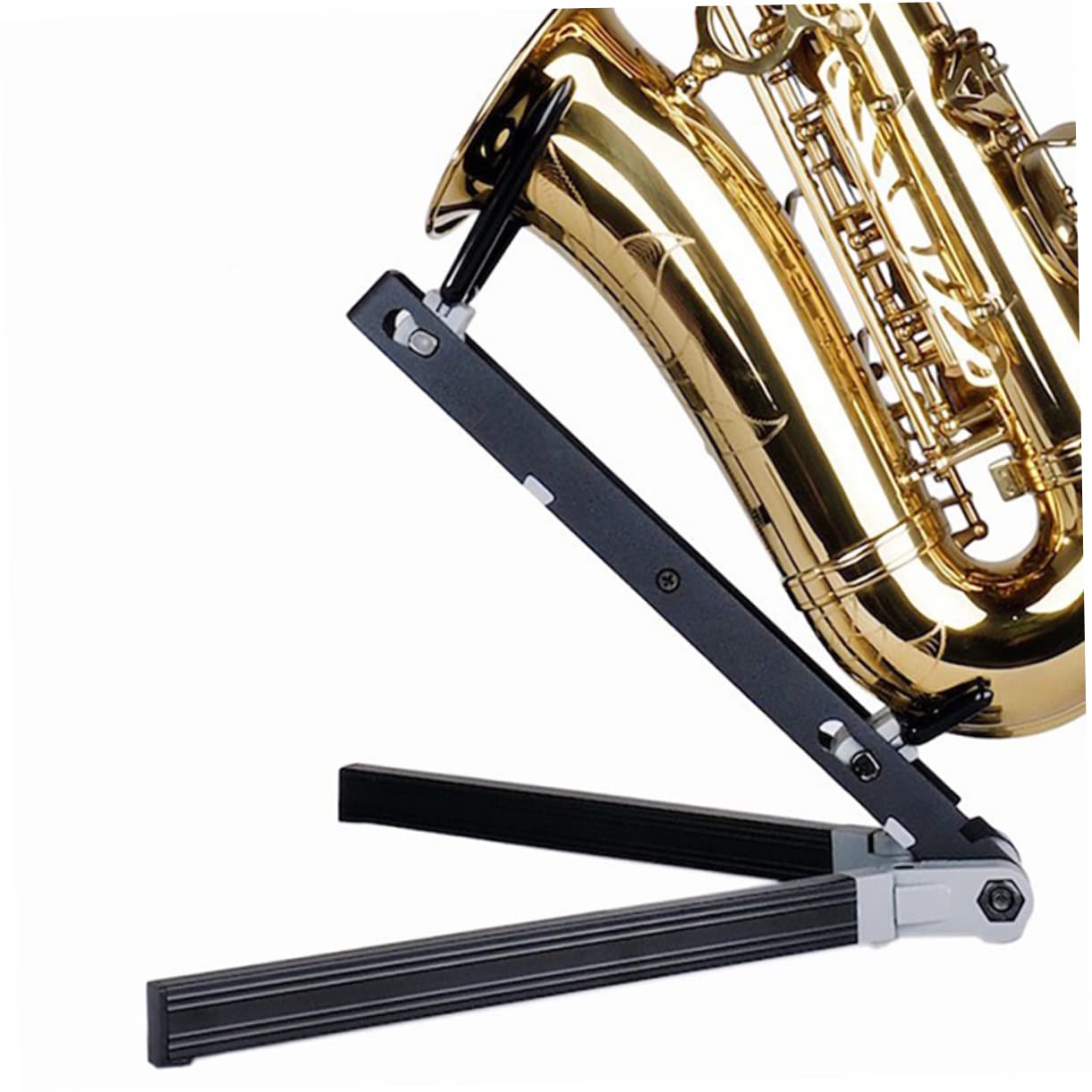 Vaguelly Supporto Per Sassofono Contralto in Metallo Portatile e Leggero Adatto Per Riporre Ed Esporre Sassofono in Case Studi e Negozi Di Strumenti Musicali