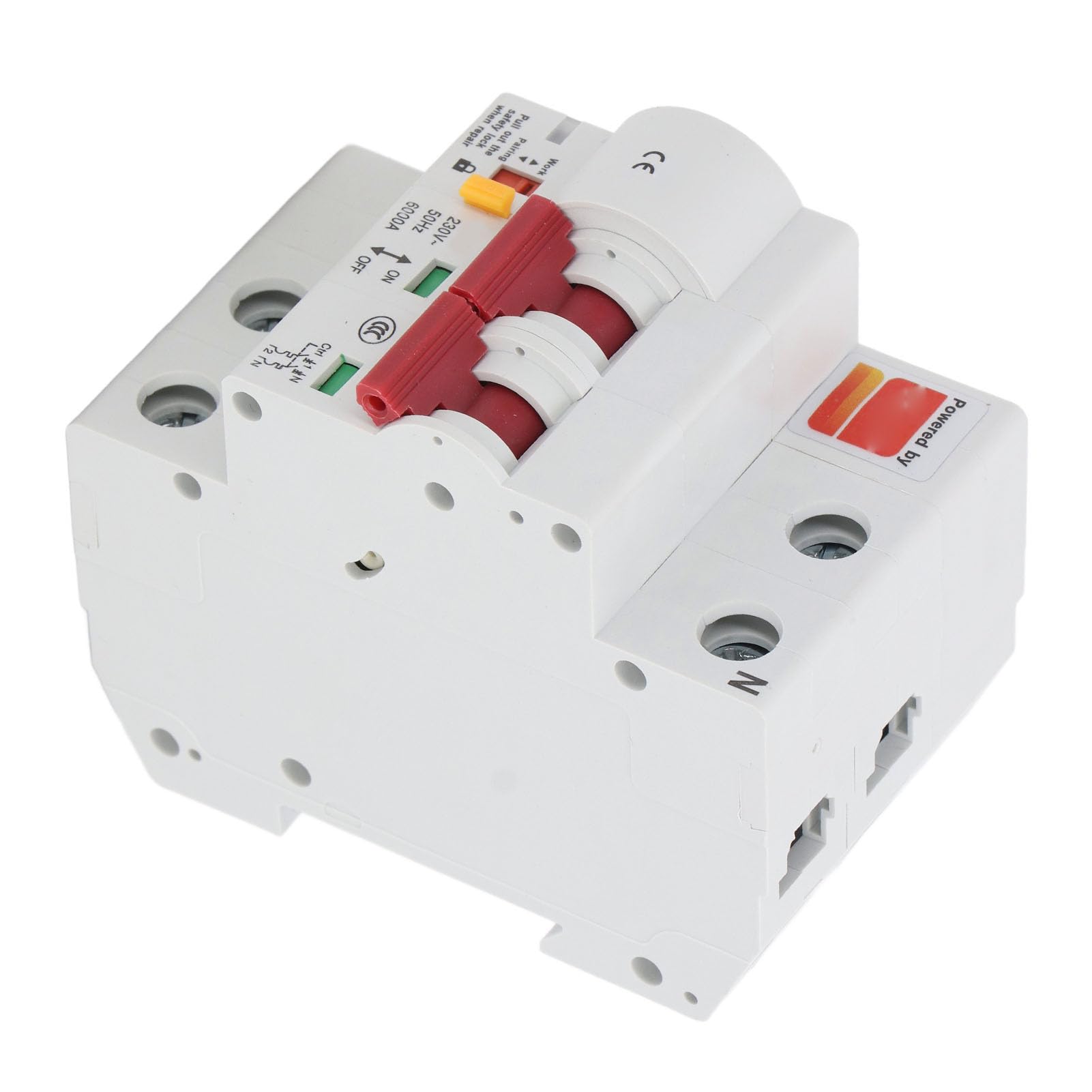Cocoarm Interruttore Automatico WiFi, Interruttore Automatico AC 230 V a 2 Poli con Misurazione APP, Richiusura Automatica, Protezione Soglia, per Monitoraggio Energetico Officina Domestica (10A)