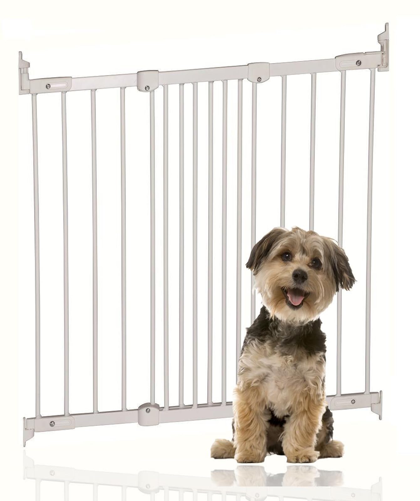 Bettacare White Diagonal Fit Multi Fit Dog Gate Range, 67Cm - 105.5Cm, Stair Gate For Puppy, Safety Barrier For Pet