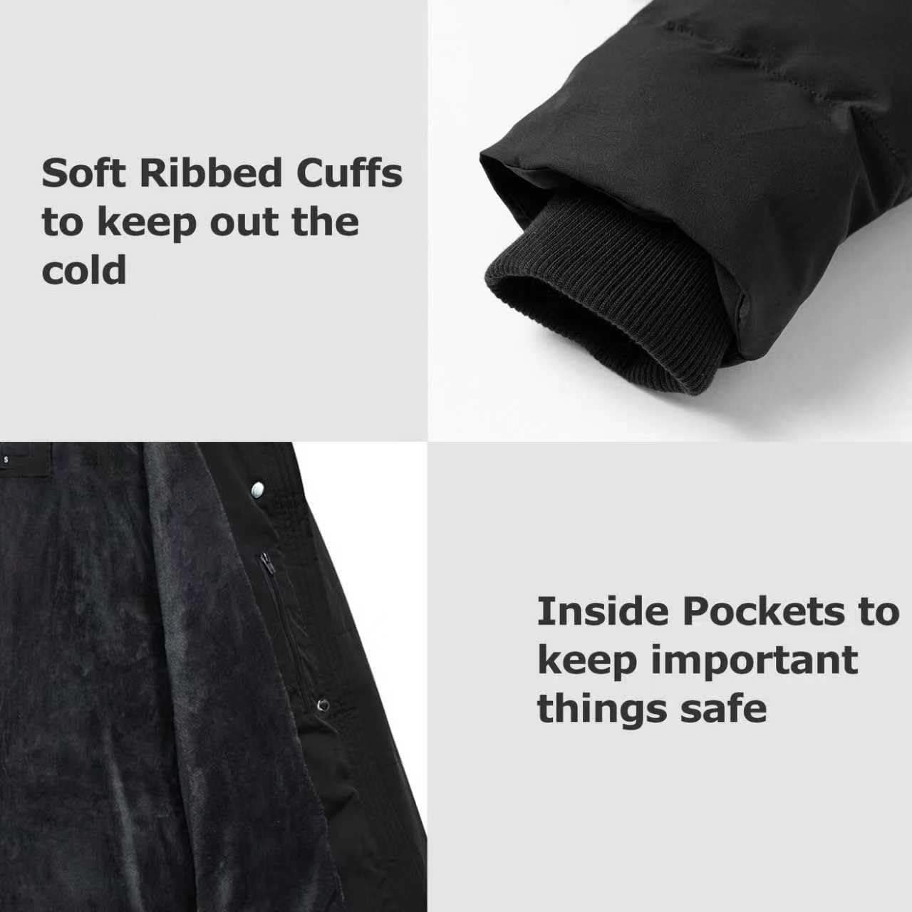 Women's Winter Hooded Coat Waterproof Down Long Jacket Warm Parka Thicken Puffer Coat with Removable Fur Hood - Image 6