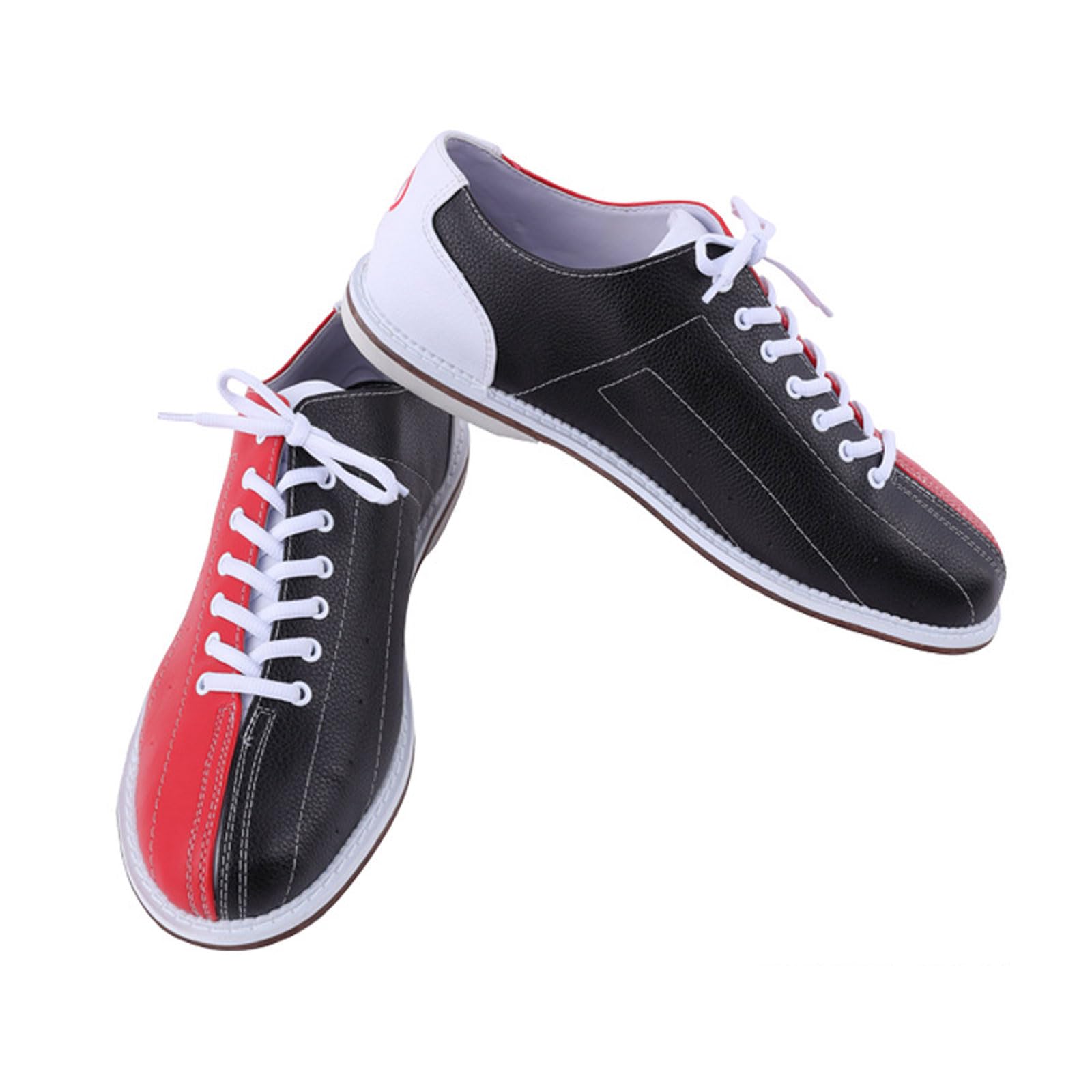 Scarpe da Bowling da Uomo in Pelle,Lightweight Bowling Athletic Sneakers,Scarpe da Bowling Indoor per Principianti,Scarpe da Bocce,vestibilità Comoda,per Principianti E Avanzati