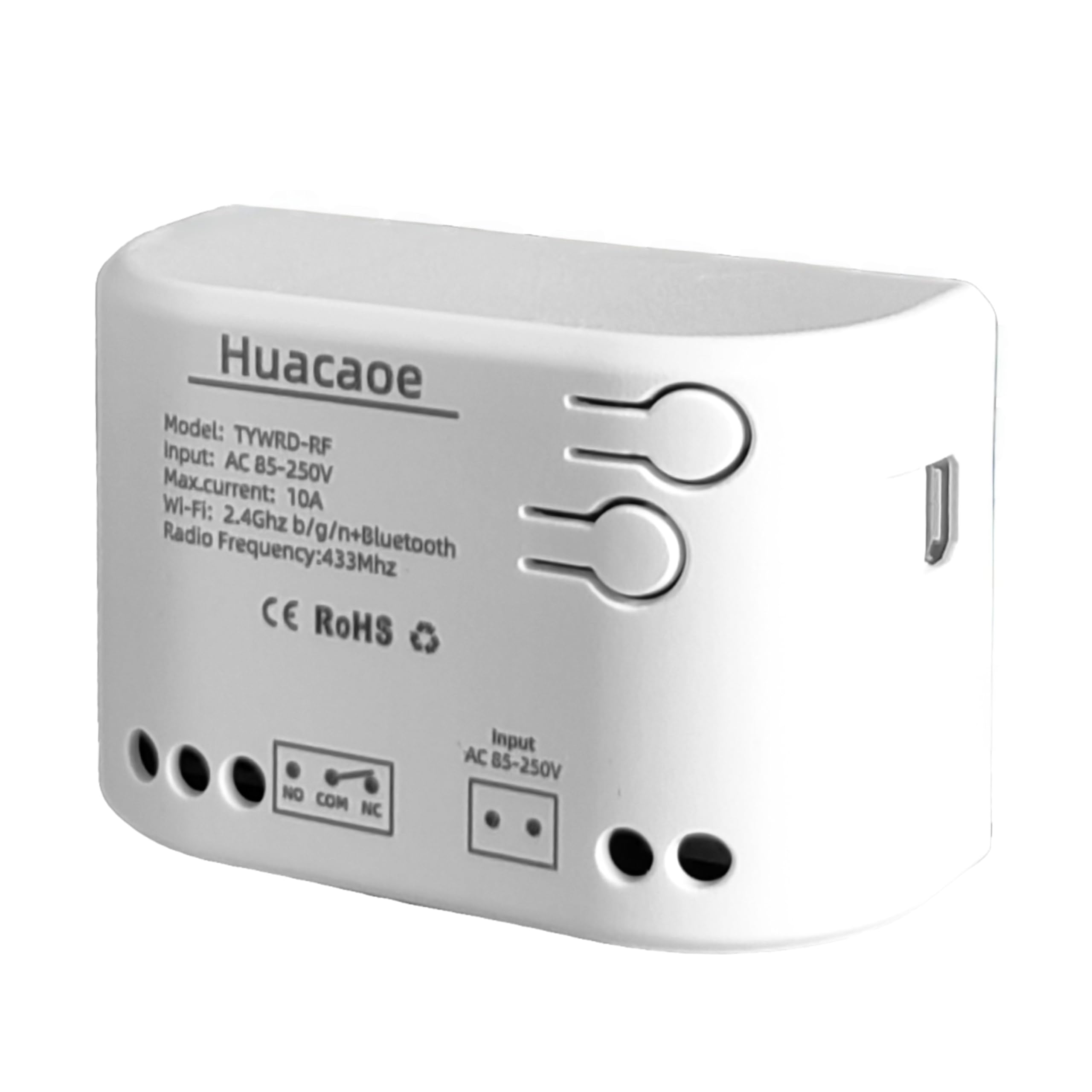 Tuya Smart Life WiFi Switch Module,Tuya 1 Channel Updated USB 5V/AC 85-250V,Momentary Inching Self-Locking Relay Module,Tuya App Remote Control,Dry Contact,Compatible with Alexa Goolge Home