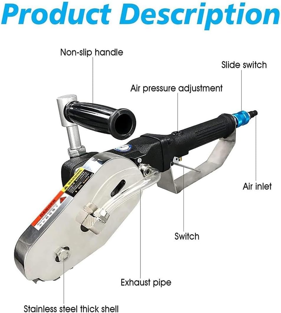 Waste Stripper Machine, Pneumatic Carton Stripping Machine Edge Removal Trimming Tool 4500RPM, Carton Box Waste Stripper Machine for The Printing Industry(Color:MTeeth+DoubleClaws)
