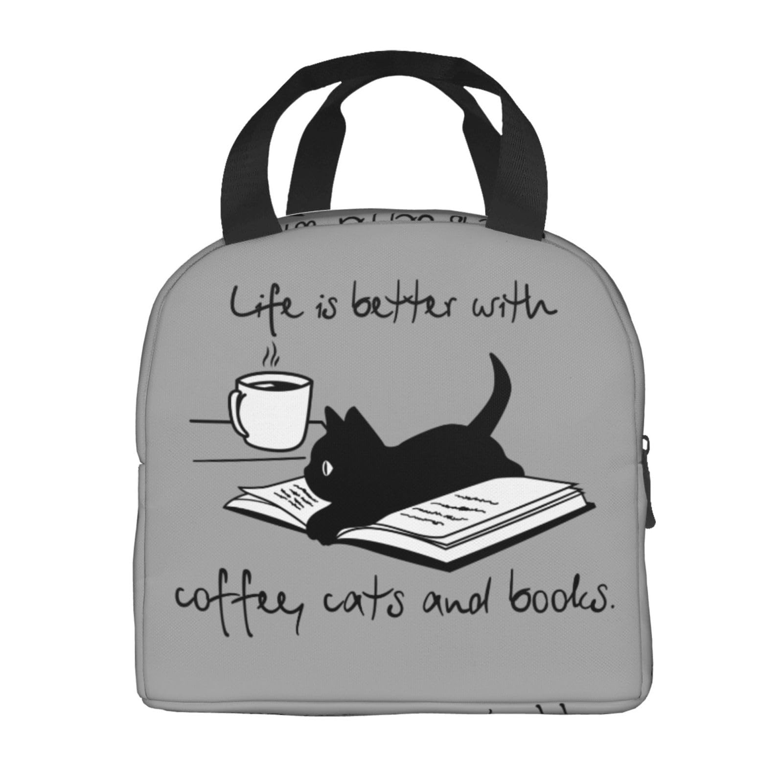 新品　ネコ　ランチパック　保冷　弁当袋　クロネコ　黒ねこ　猫 Amazon｜面白い ねこ 黒猫 ネコ (1) 保冷 がま口 ランチバッグ