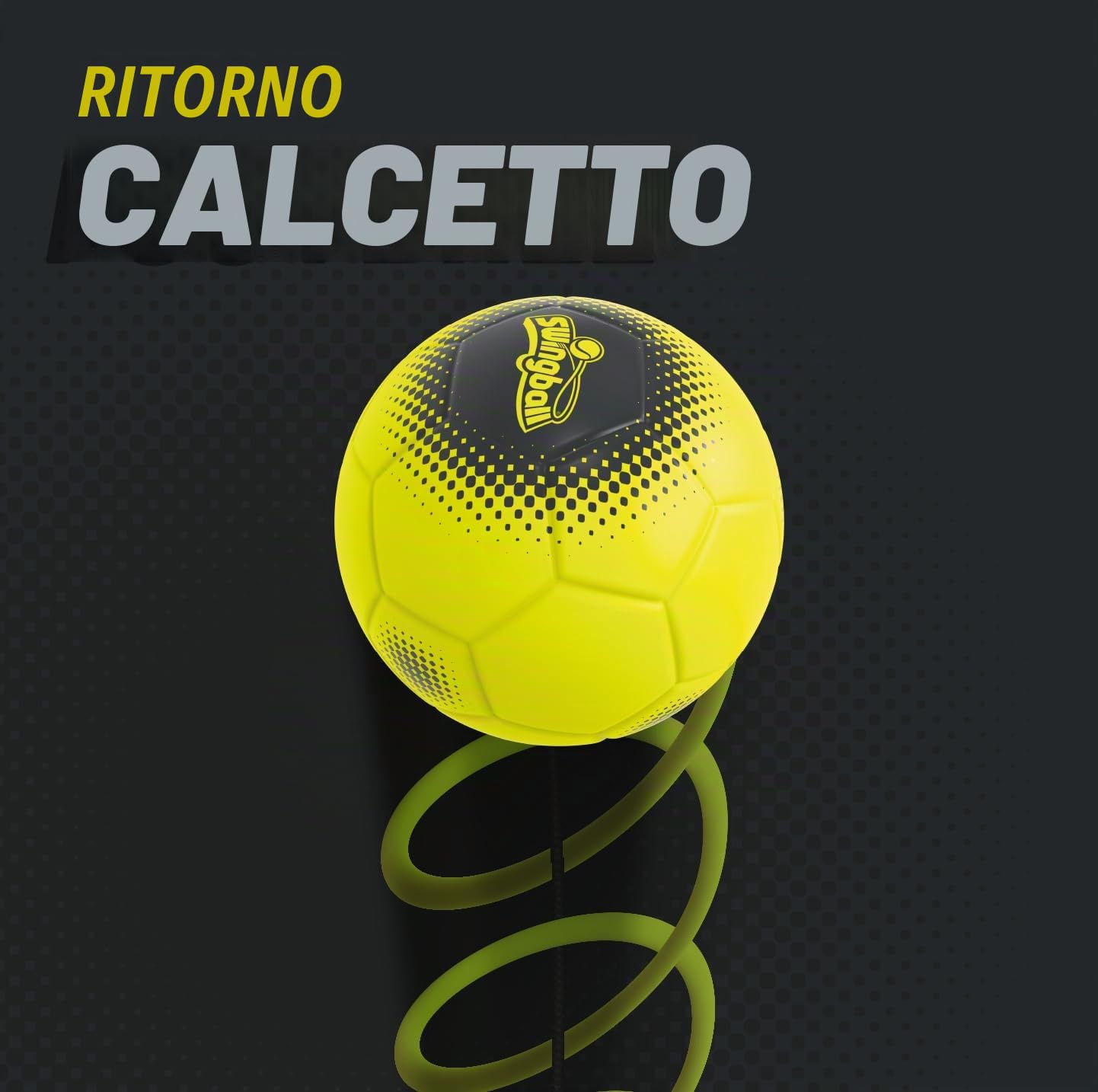 Swingball Reflex Soccer Football Training Aid, attività all'aperto, Giochi da Giardino, Pratica di Calcio, Swingball Football, Adatto per Ragazzi e Ragazze dai 6 Anni in su