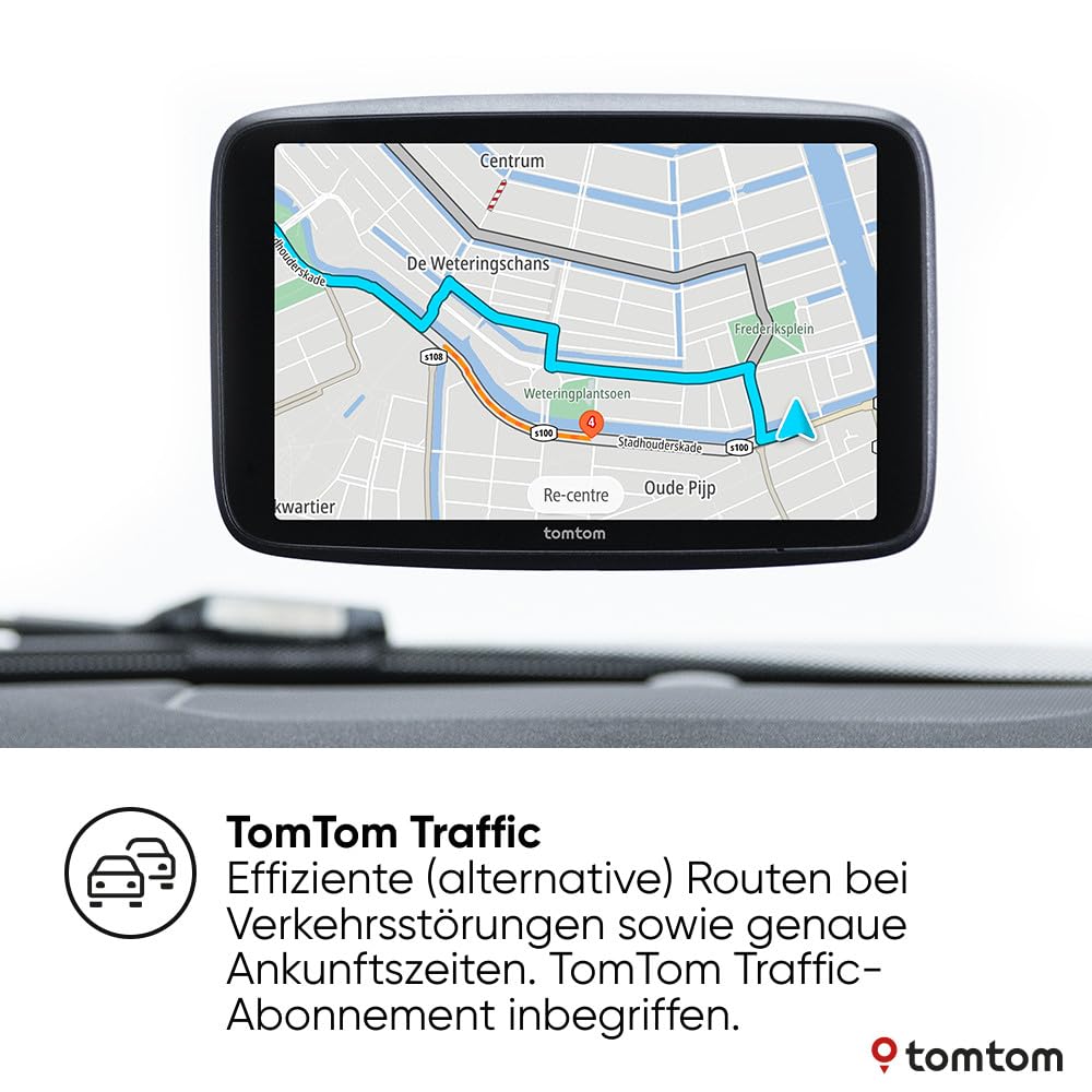 TomTom Navigationsgerät GO Superior (7 Zoll, Stauvermeidung Dank TomTom Traffic, Karten-Updates Welt, schnelle Updates via WiFi, Verfügbarkeit von Parkplätzen, Kraftstoffpreise)