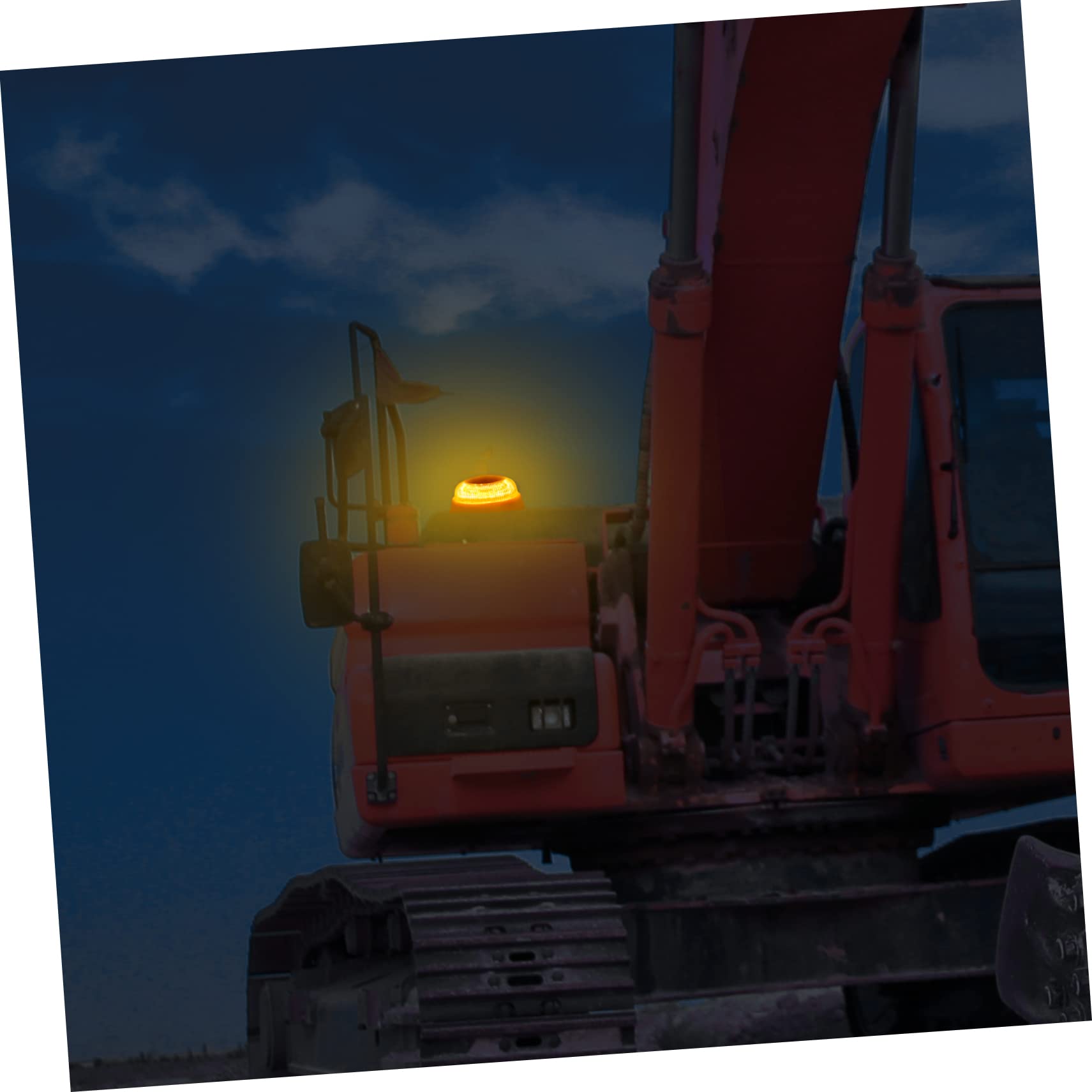 SOLUSTRE 4piezas Luz De Advertencia Led Amarilla Para Automóvil Luz De Emergencia Portátil Para Vehículos De Señalización Para Seguridad Vial
