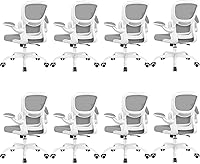 Vista 13 de Silla de oficina ergonómica, silla de escritorio de malla transpirable cómoda con soporte lumbar, silla de computadora, silla de escritorio