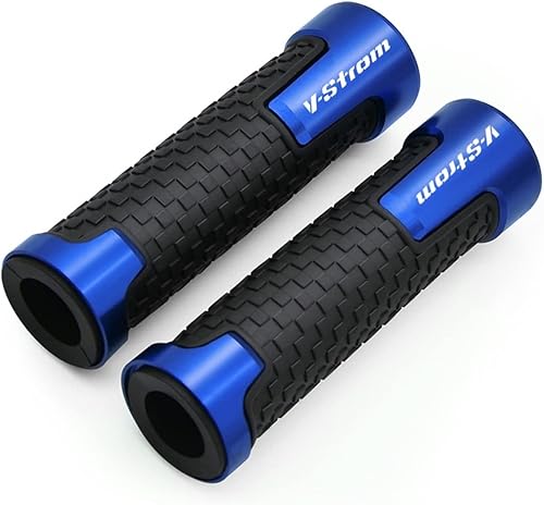 Motorcycle Handlebar 78" Motorcycle Metallic Rubber Grip Set Handlebar Handle Grips for Suzuki DL650 DL1000 Vstrom V-Strom 650 1000 10501050xt