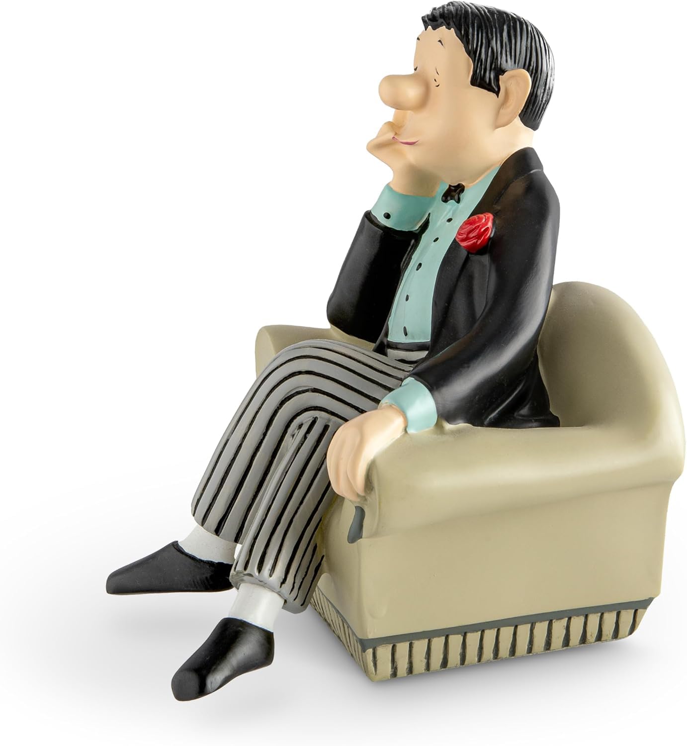 Loriot Buchstütze ''Herr im Sessel 14 cm, ca. 1 kg • 67521 • Büro • Geschenke • Weihnachtliches • Objekte